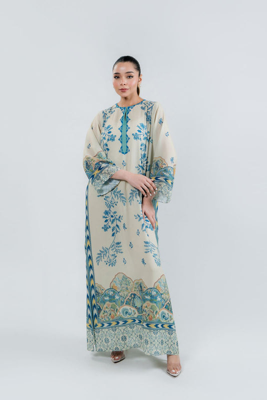 Kaftan Dress With Pants - J6077