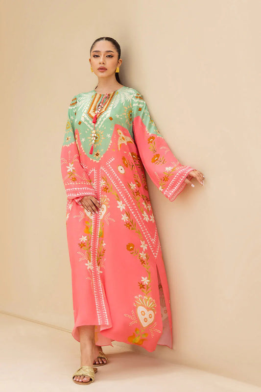 Kaftan Dress - J6092_Pink