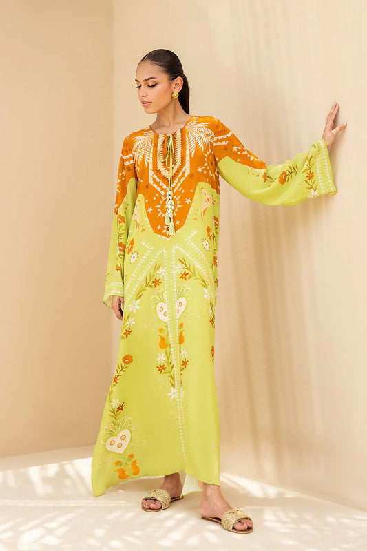 Kaftan Dress - J6092_Yellow