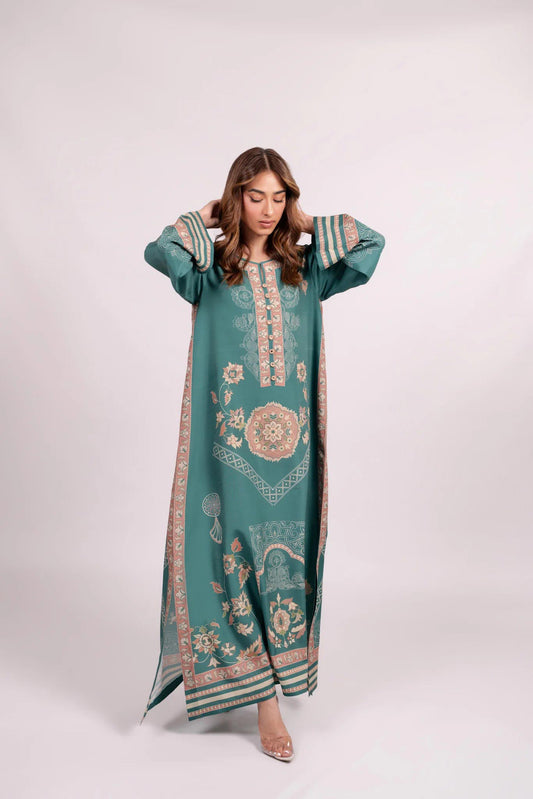 Kaftan Dress - J6093_Green