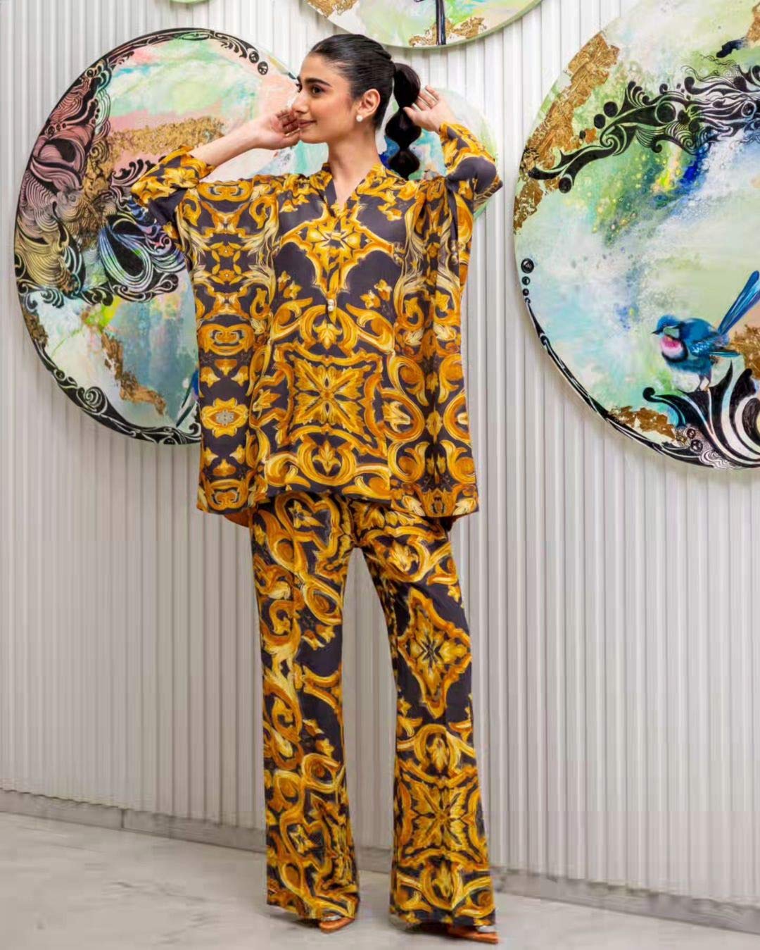Designer coord set in wholesale