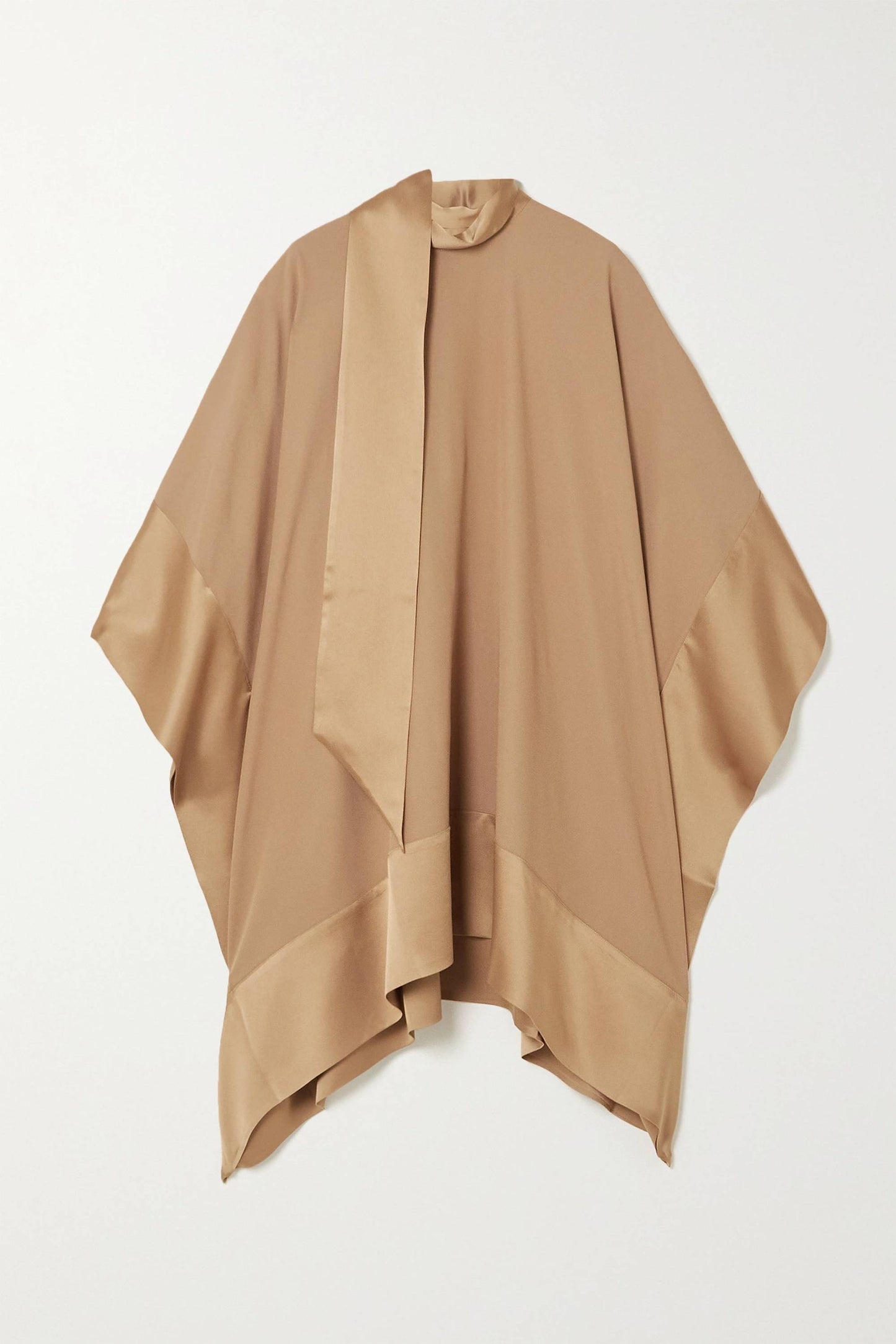 Beige Color Womens Premium Silk Co ord Set With Culottes Pant
