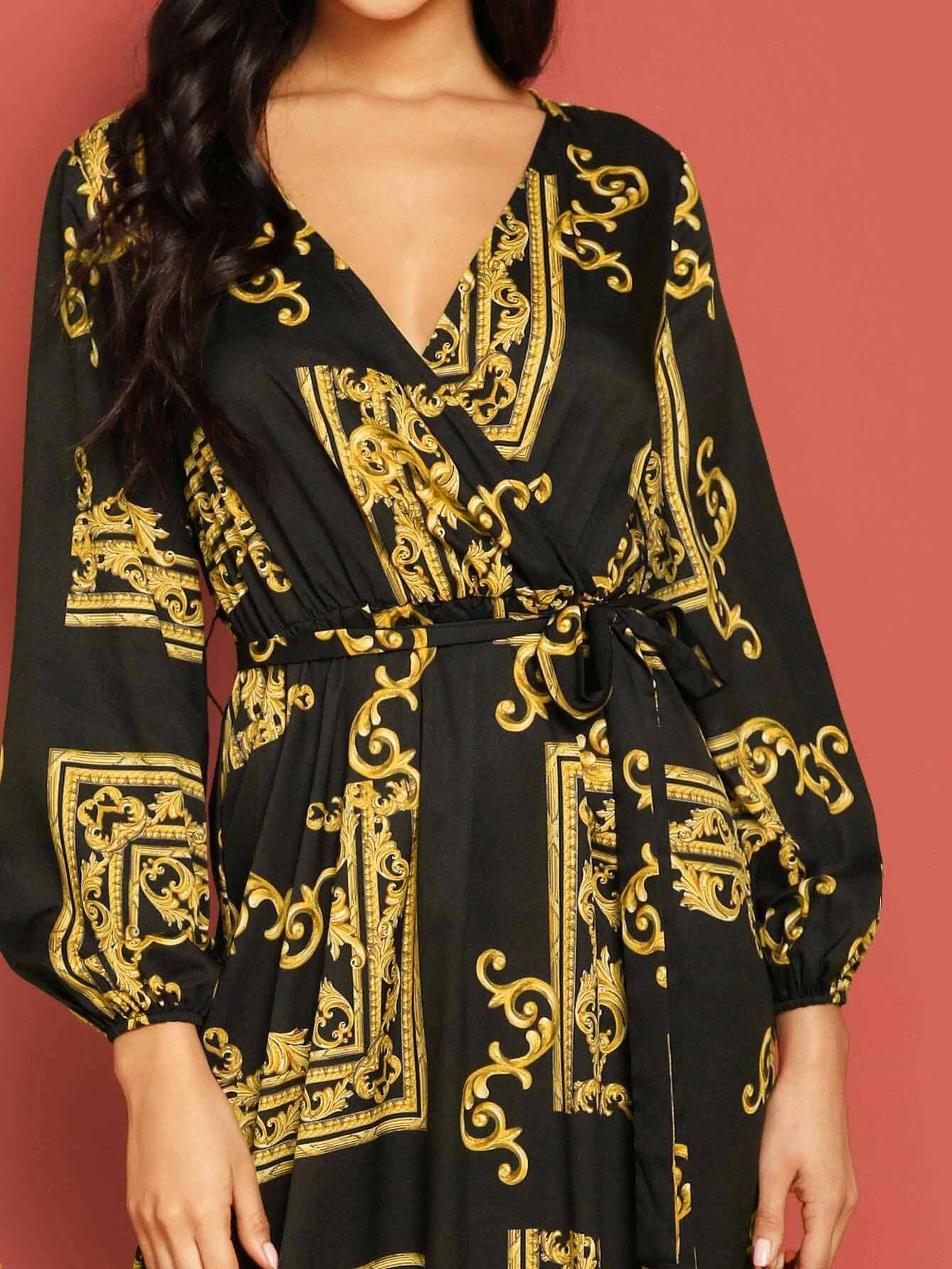 Black Bohemian Maxi Kurti with Paisley Embroidery for Women