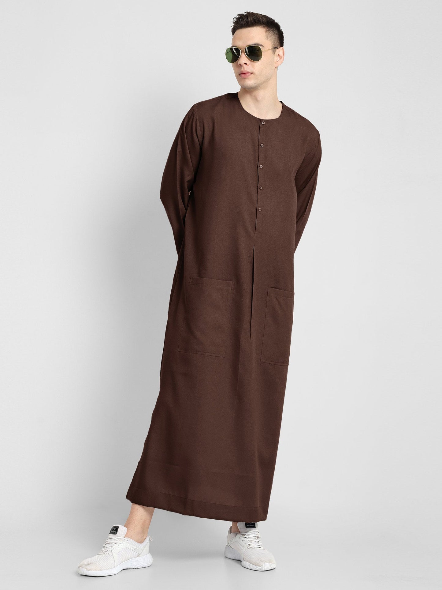Elegant Brown Thobe Versatile and Stylish