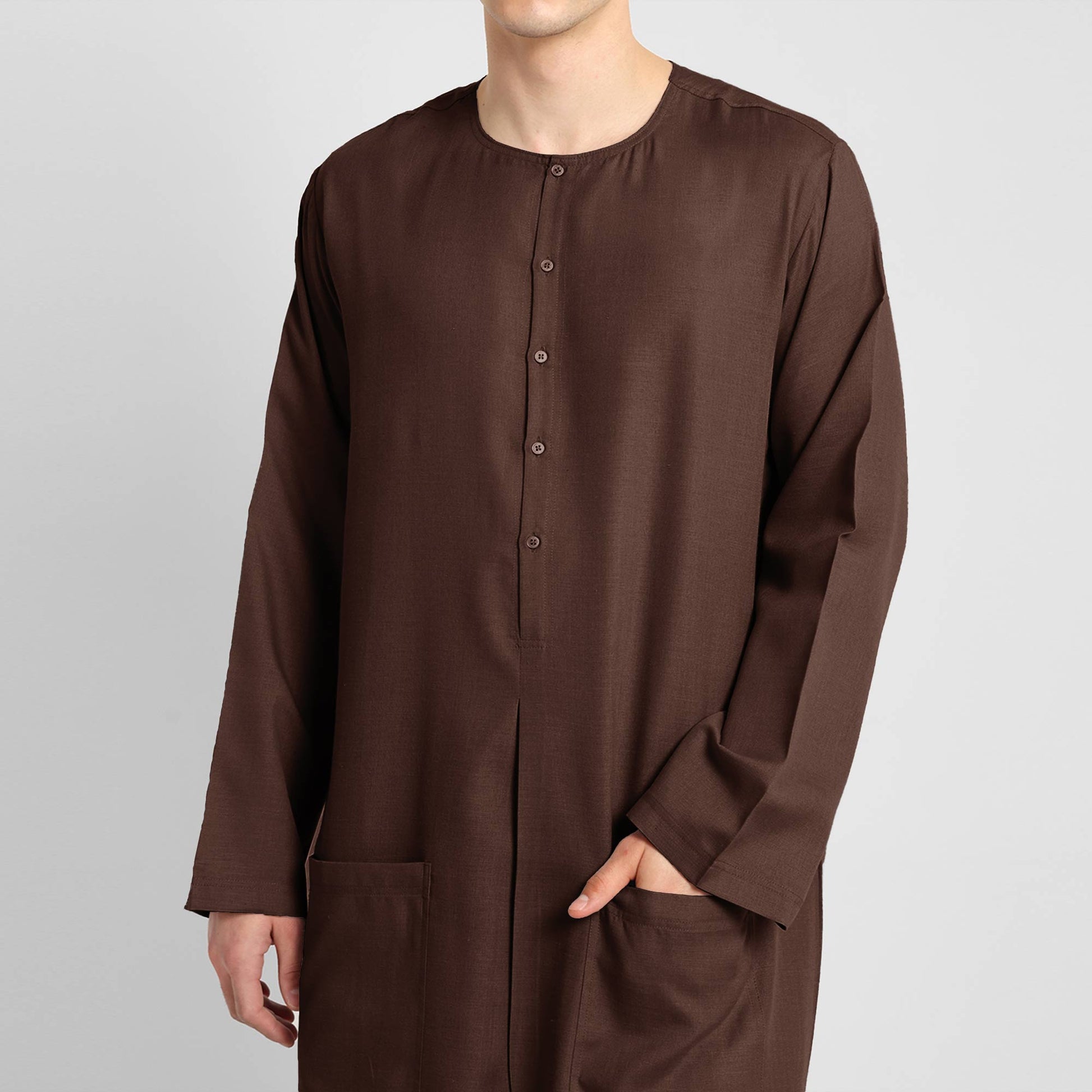 Elegant Brown Thobe Versatile and Stylish