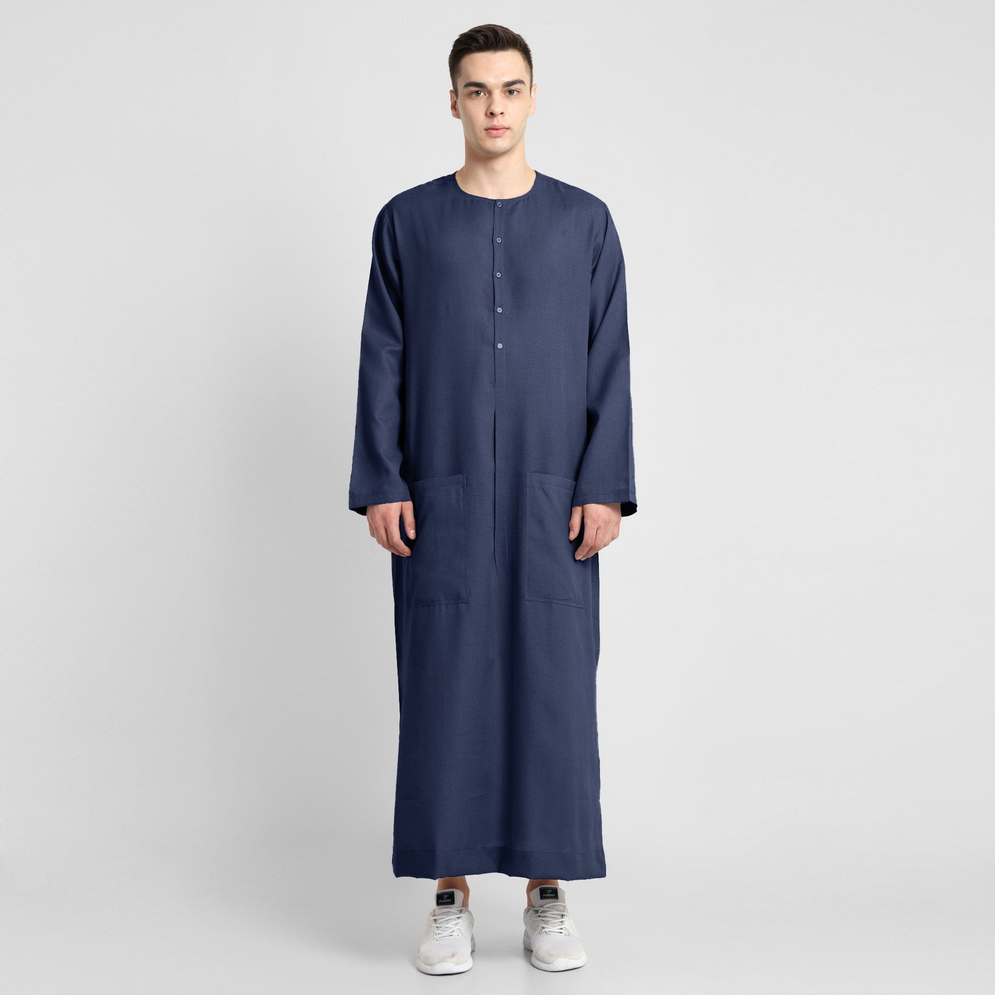 Elegant Navy Blue Thobe Versatile and Stylish