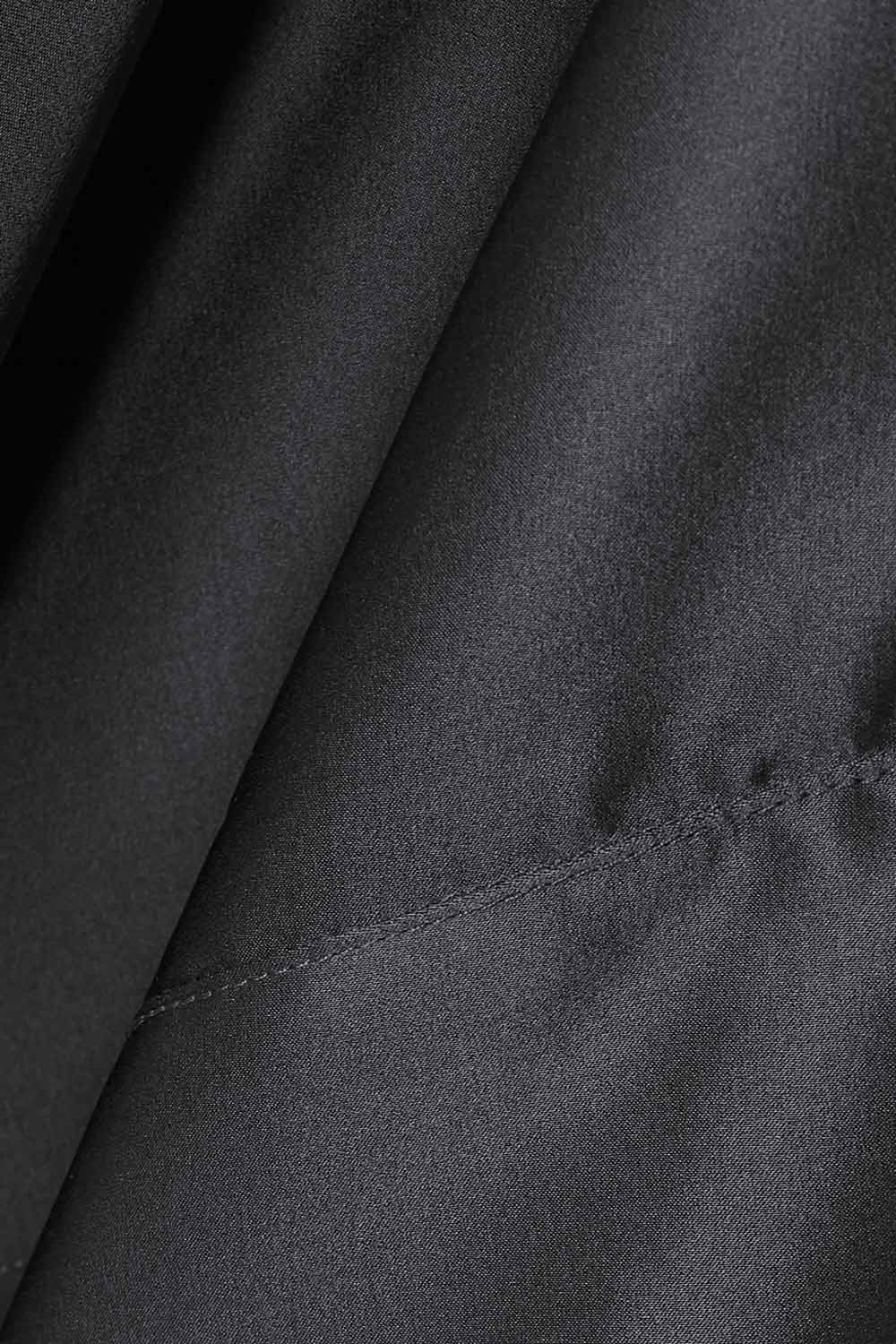 DarkGrey luxury kaftan with asymmetrical hem for formal events