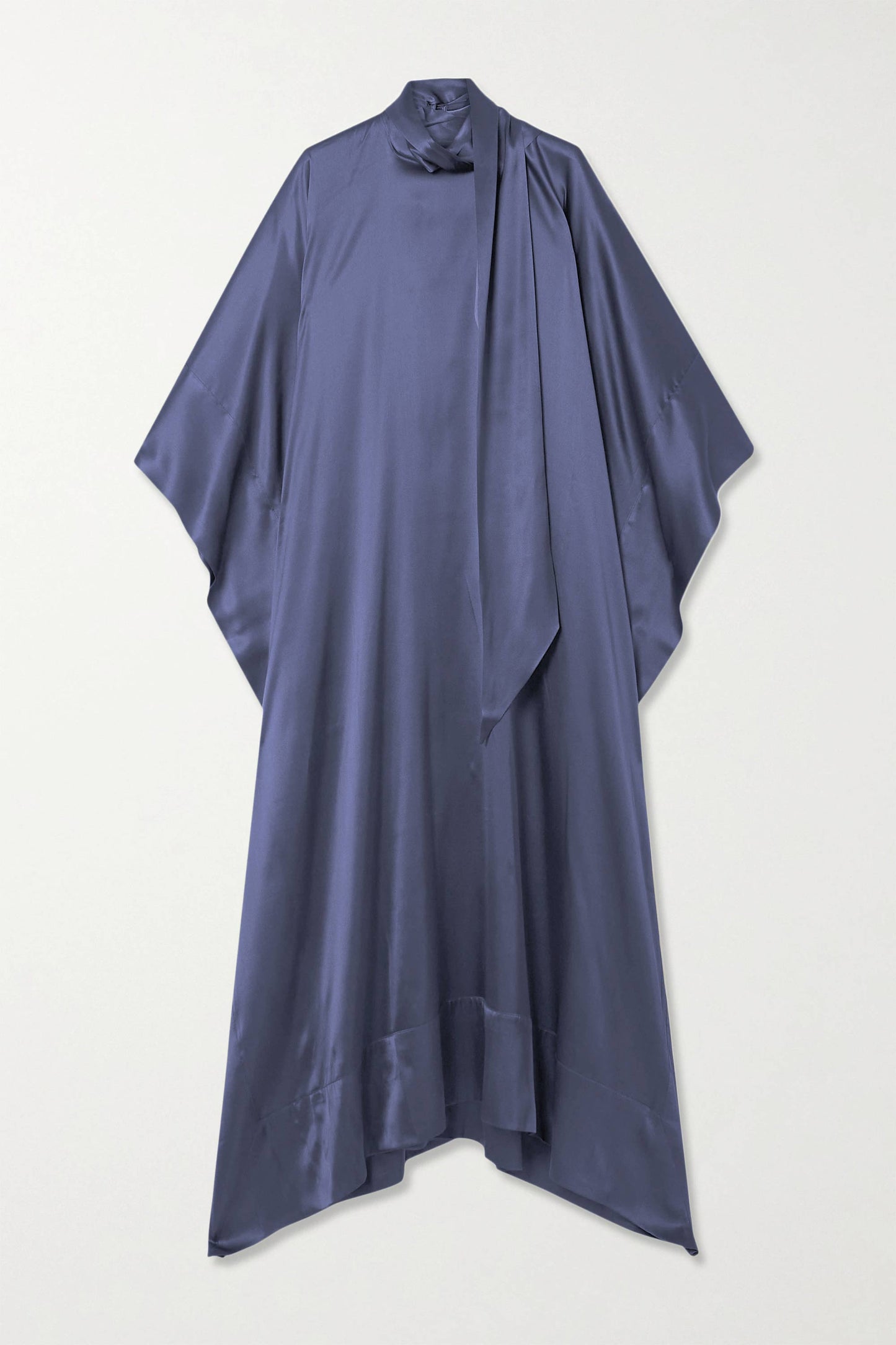 Light Violet luxury kaftan with asymmetrical hem for formal events
