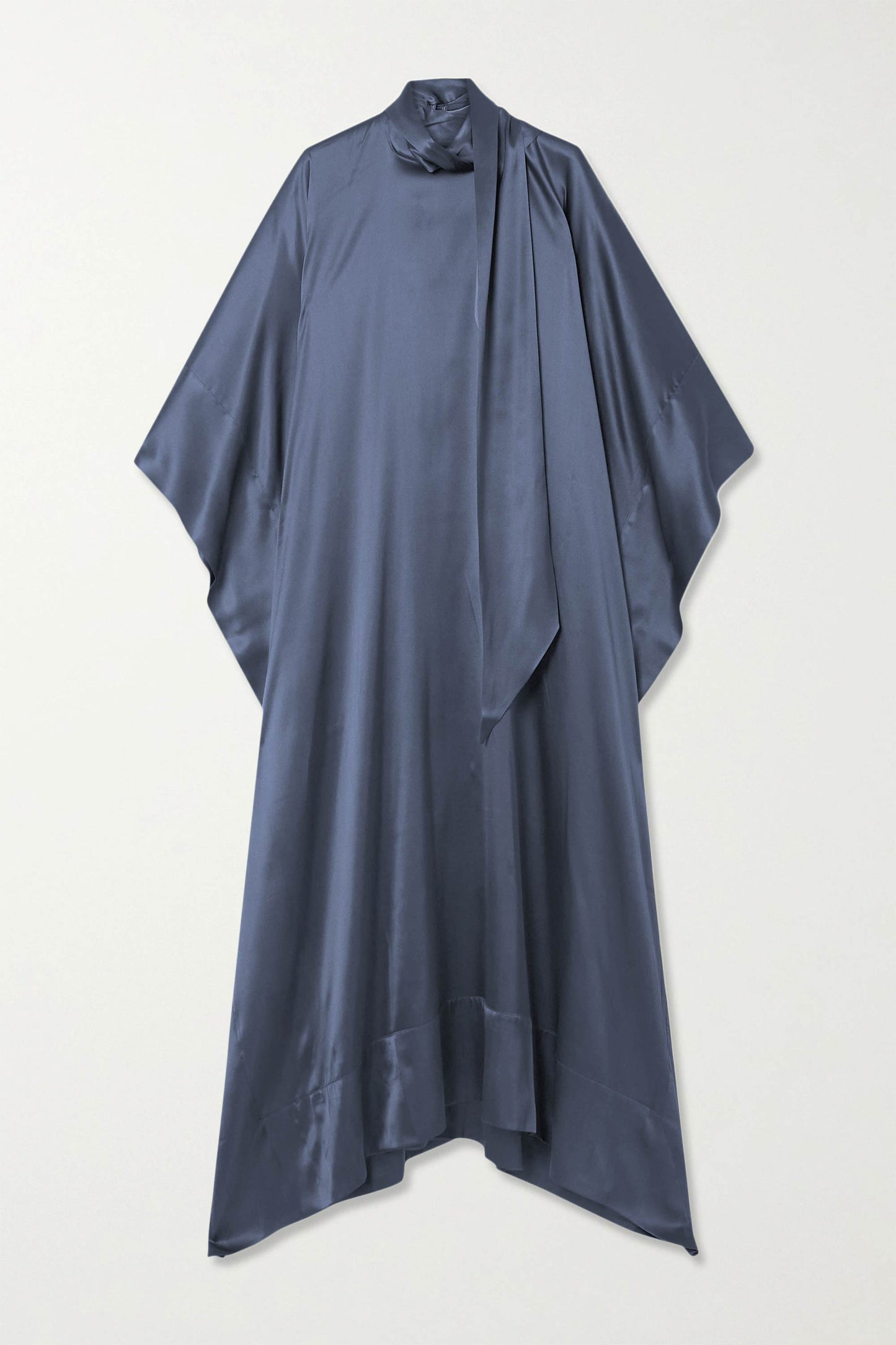 MGrey Violet luxury kaftan with asymmetrical hem for formal events
