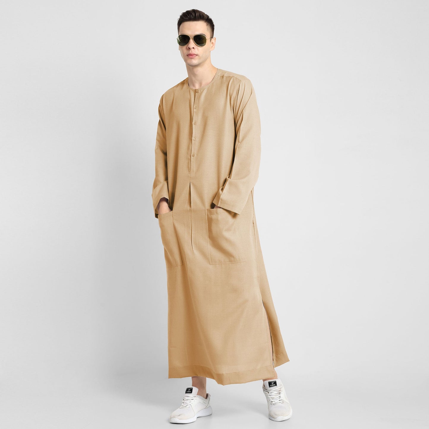 Elegant Beige Thobe Versatile and Stylish