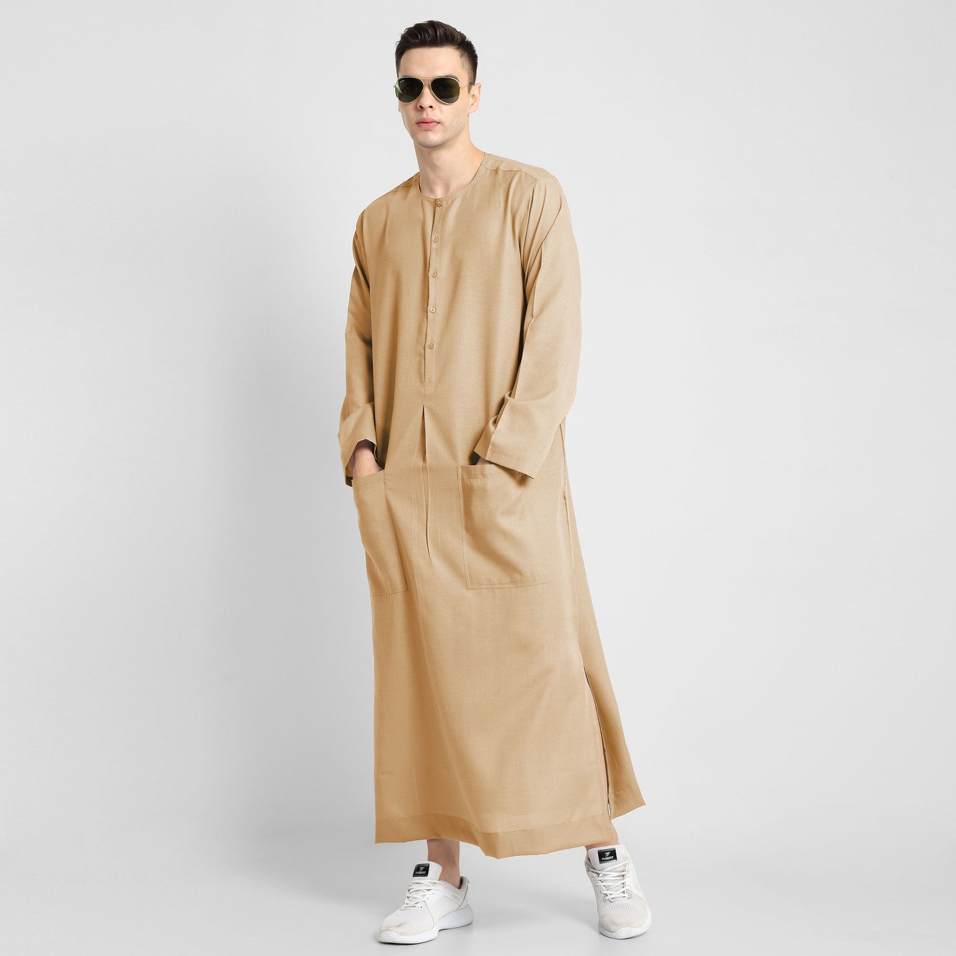 Elegant Beige Thobe Versatile and Stylish