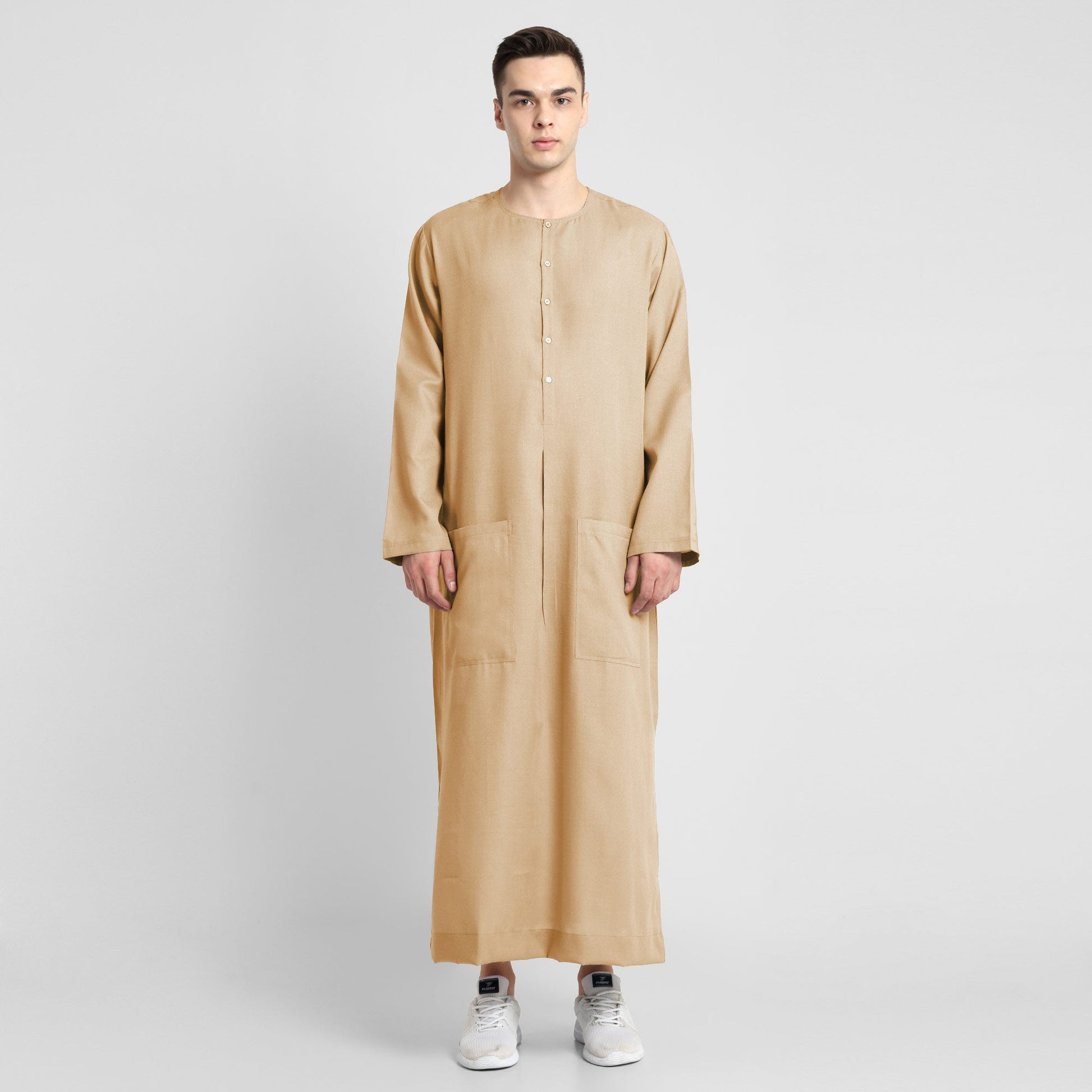 Elegant Beige Thobe Versatile and Stylish