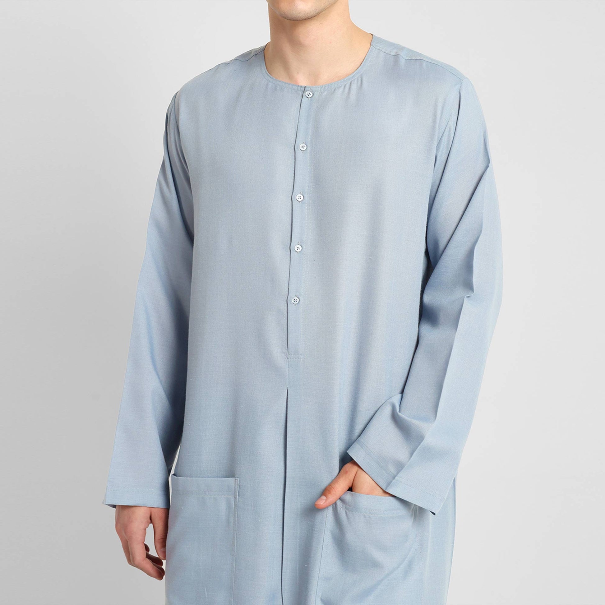 Elegant Blue Thobe Versatile and Stylish