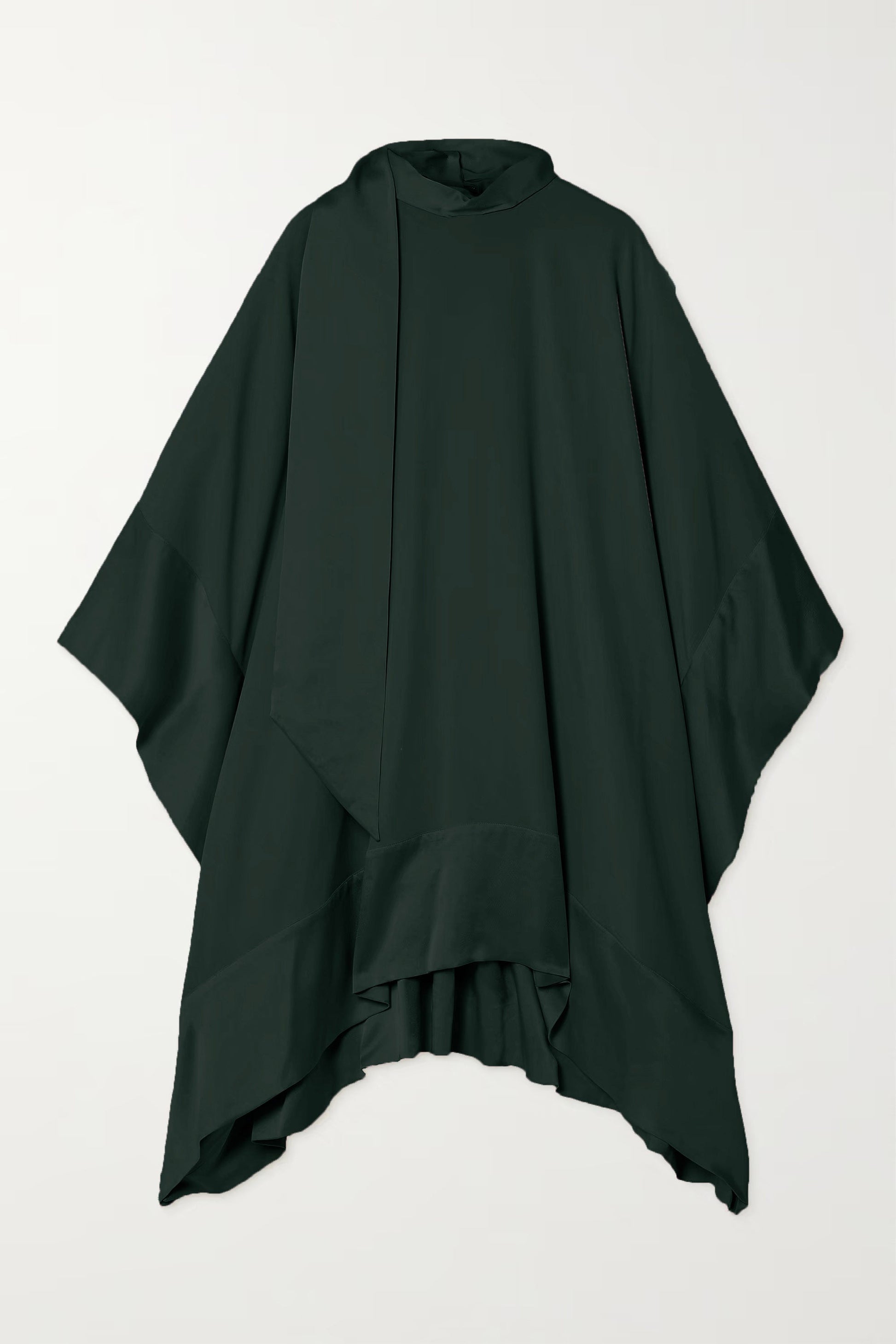 Dark Green Color Womens Premium Silk  Co ord Set With Culottes Pant