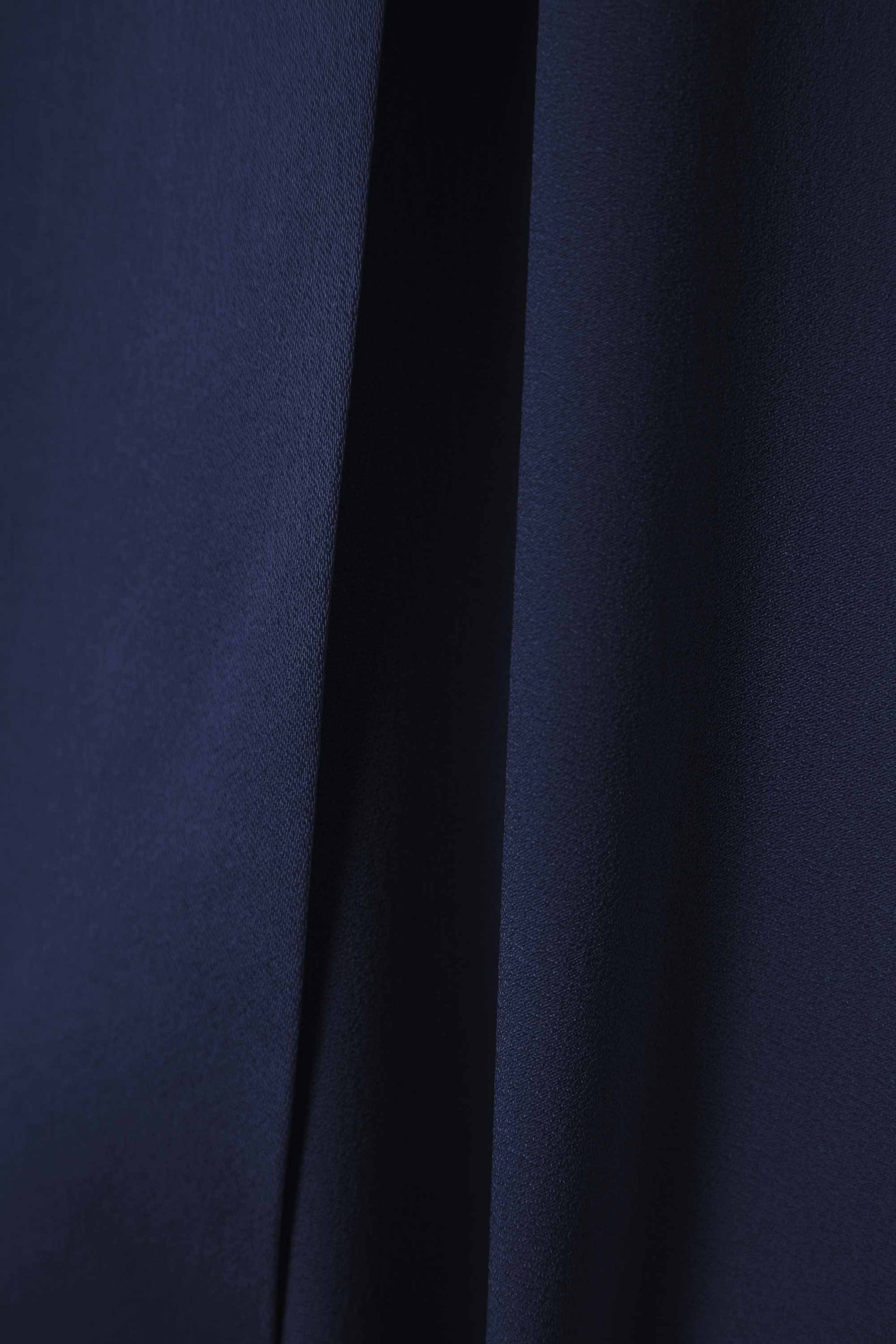 Navy Blue Color Womens Premium Silk  Co ord Set With Culottes Pant