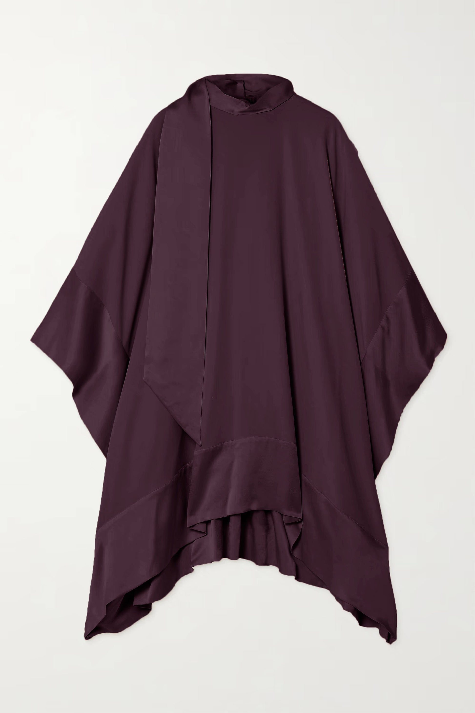 Purple Color Womens Premium Silk  Co ord Set With Culottes Pant