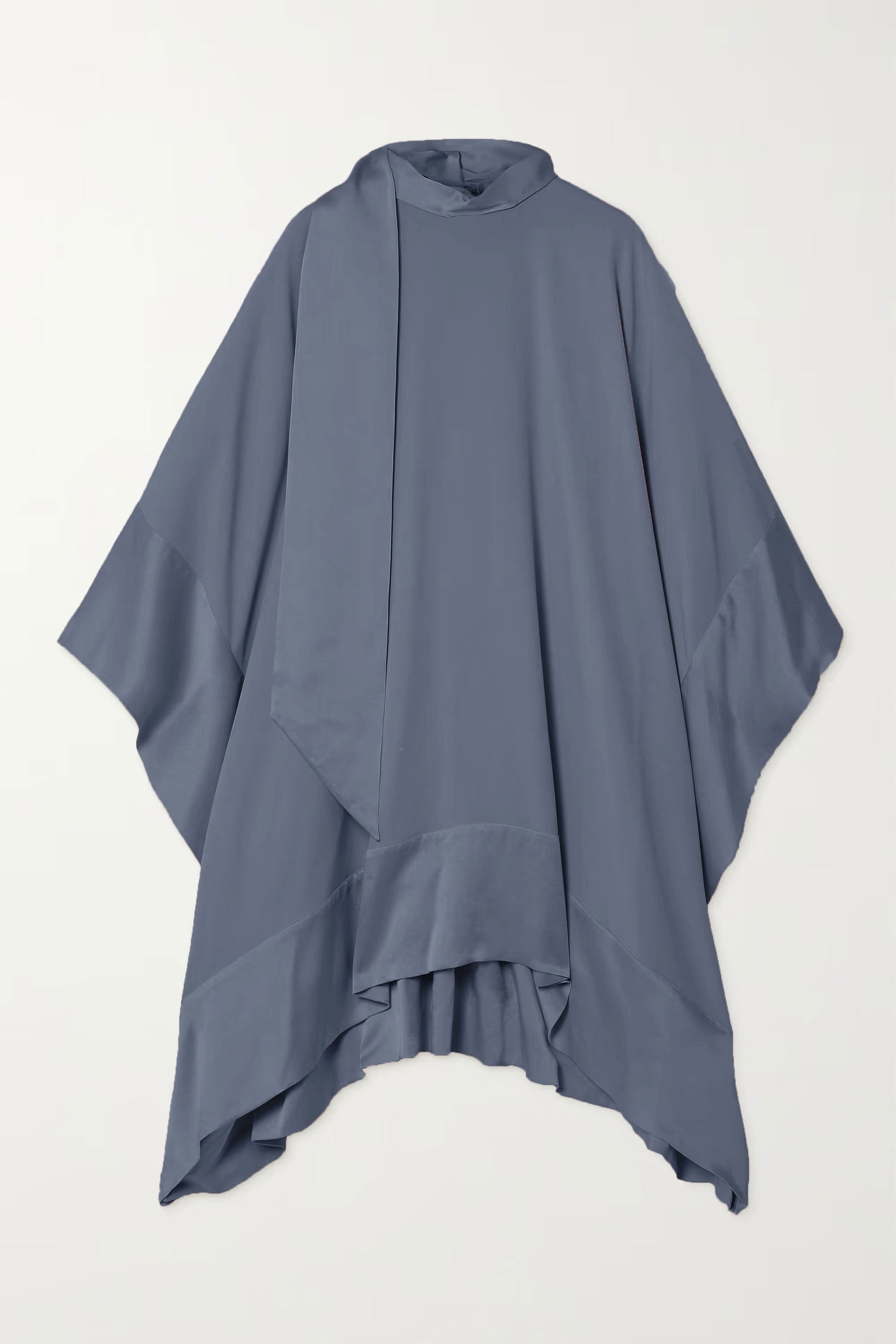 Matt Grey Color Womens Premium Silk  Co ord Set With Culottes Pant