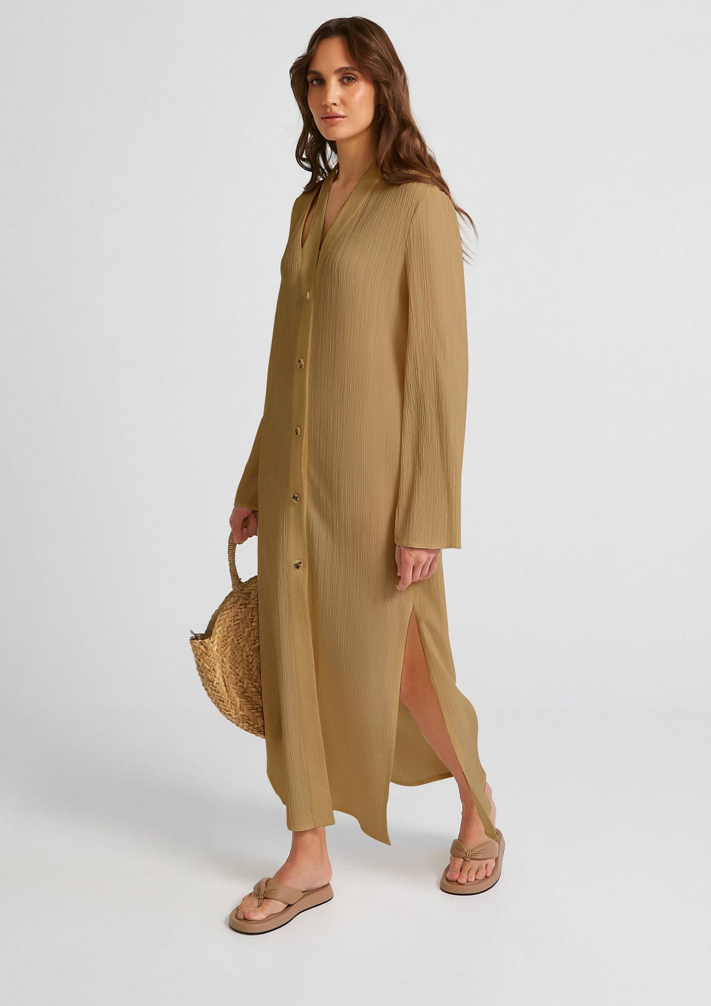 Women's Premium Crush Shirt Dress