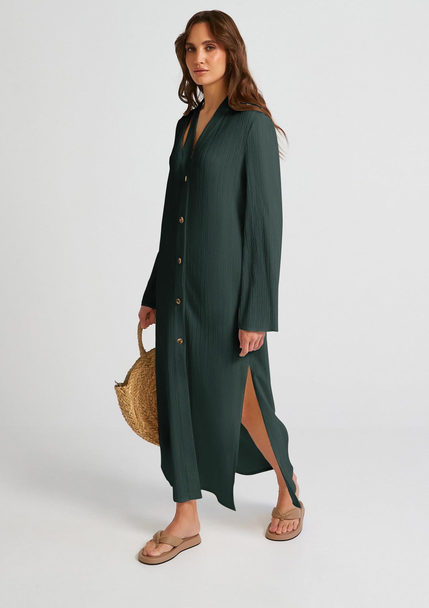 Women's Premium Crush Shirt Dress