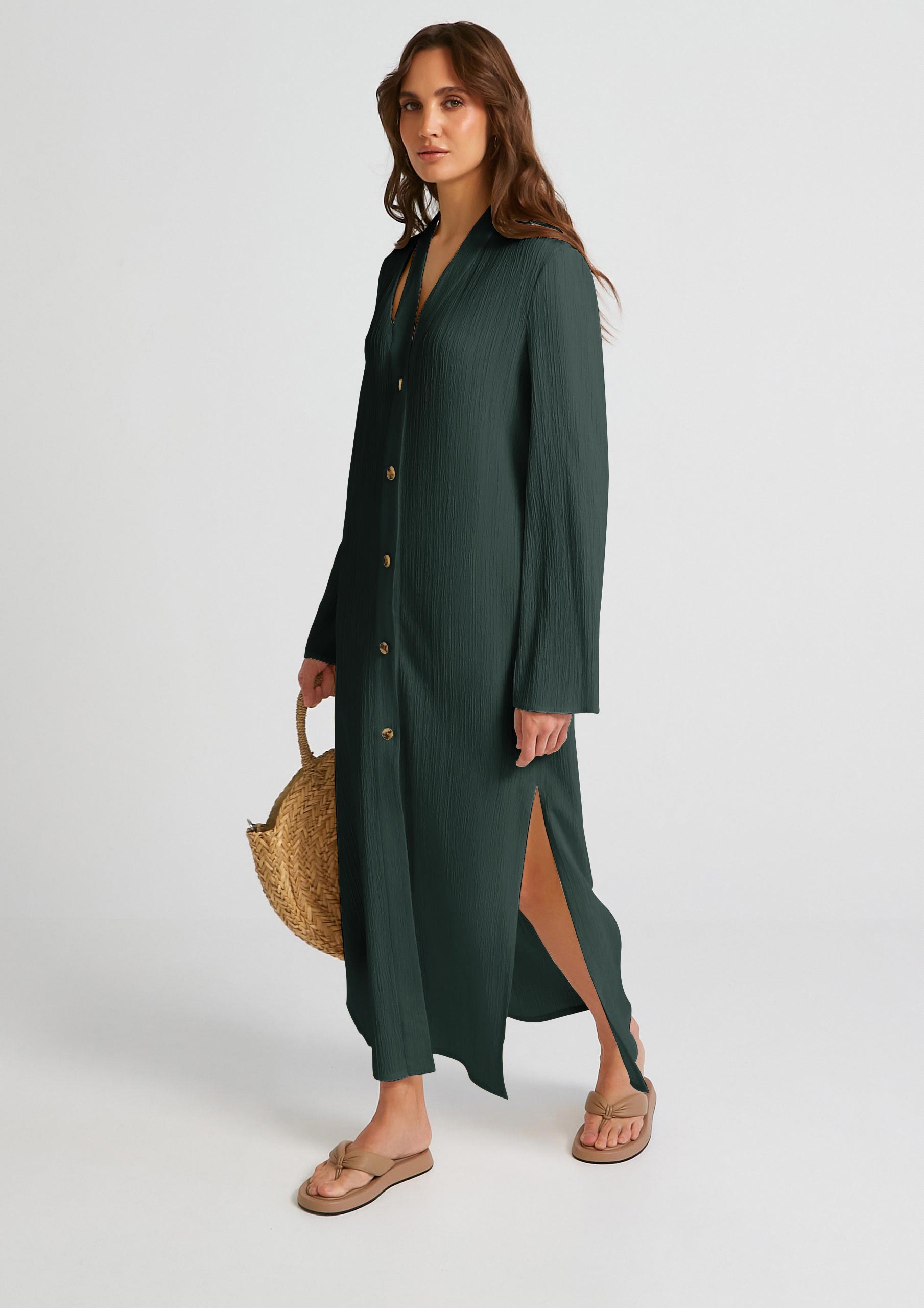 Women's Premium Crush Shirt Dress