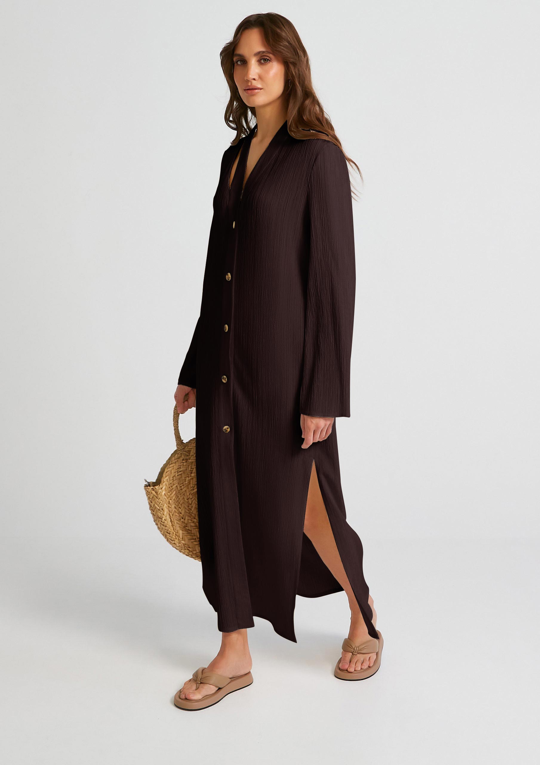 Women's Premium Crush Shirt Dress
