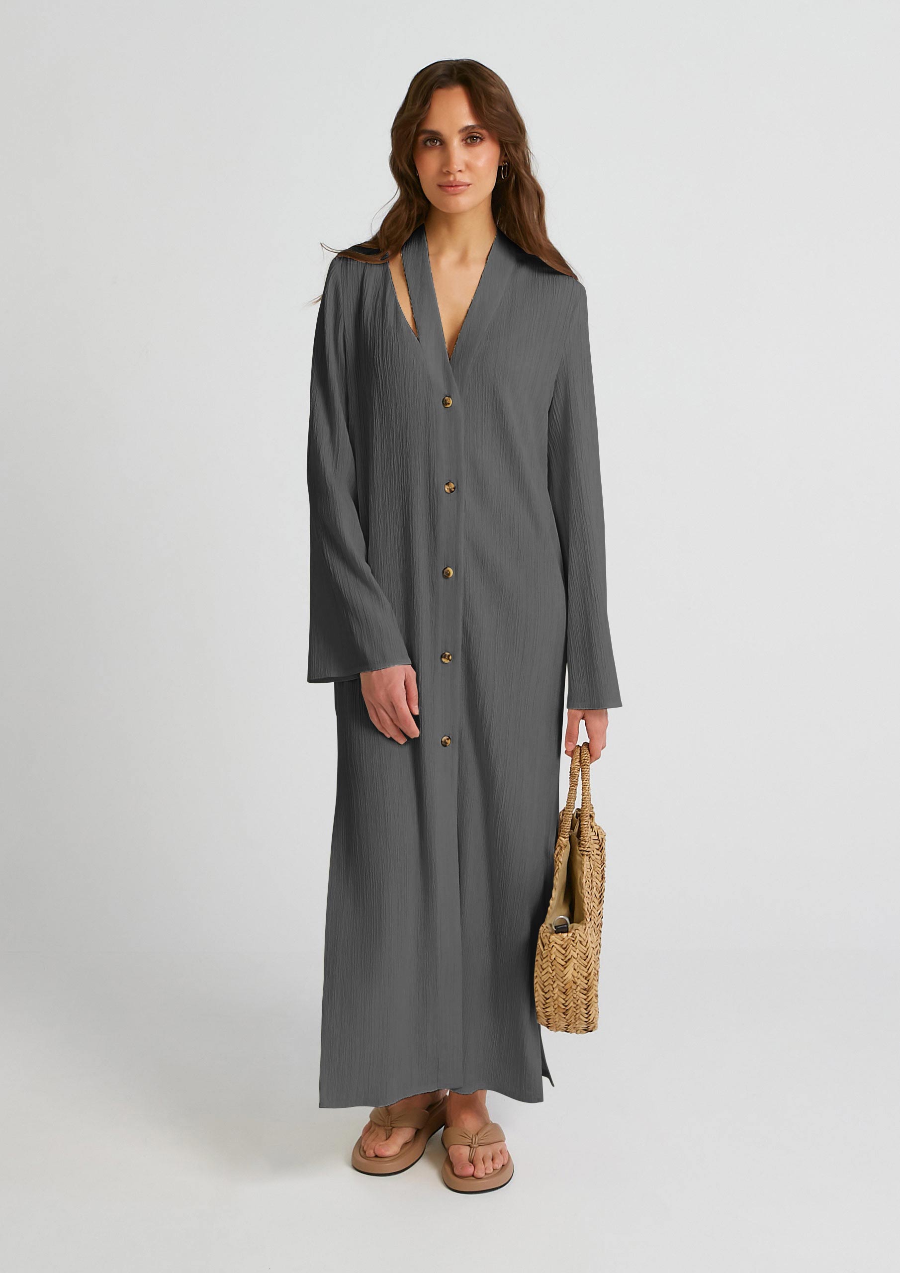 Women's Premium Crush Shirt Dress