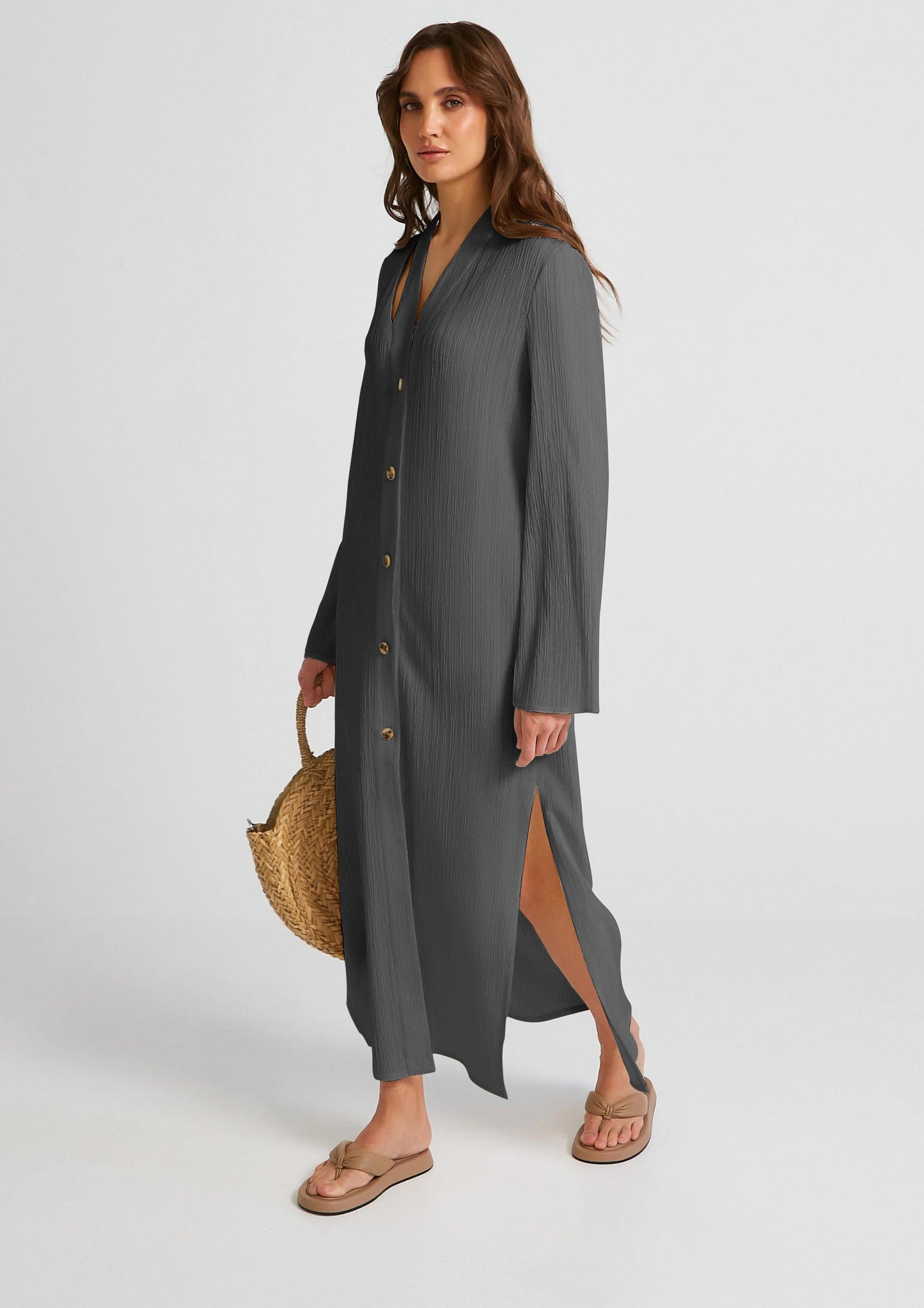 Women's Premium Crush Shirt Dress