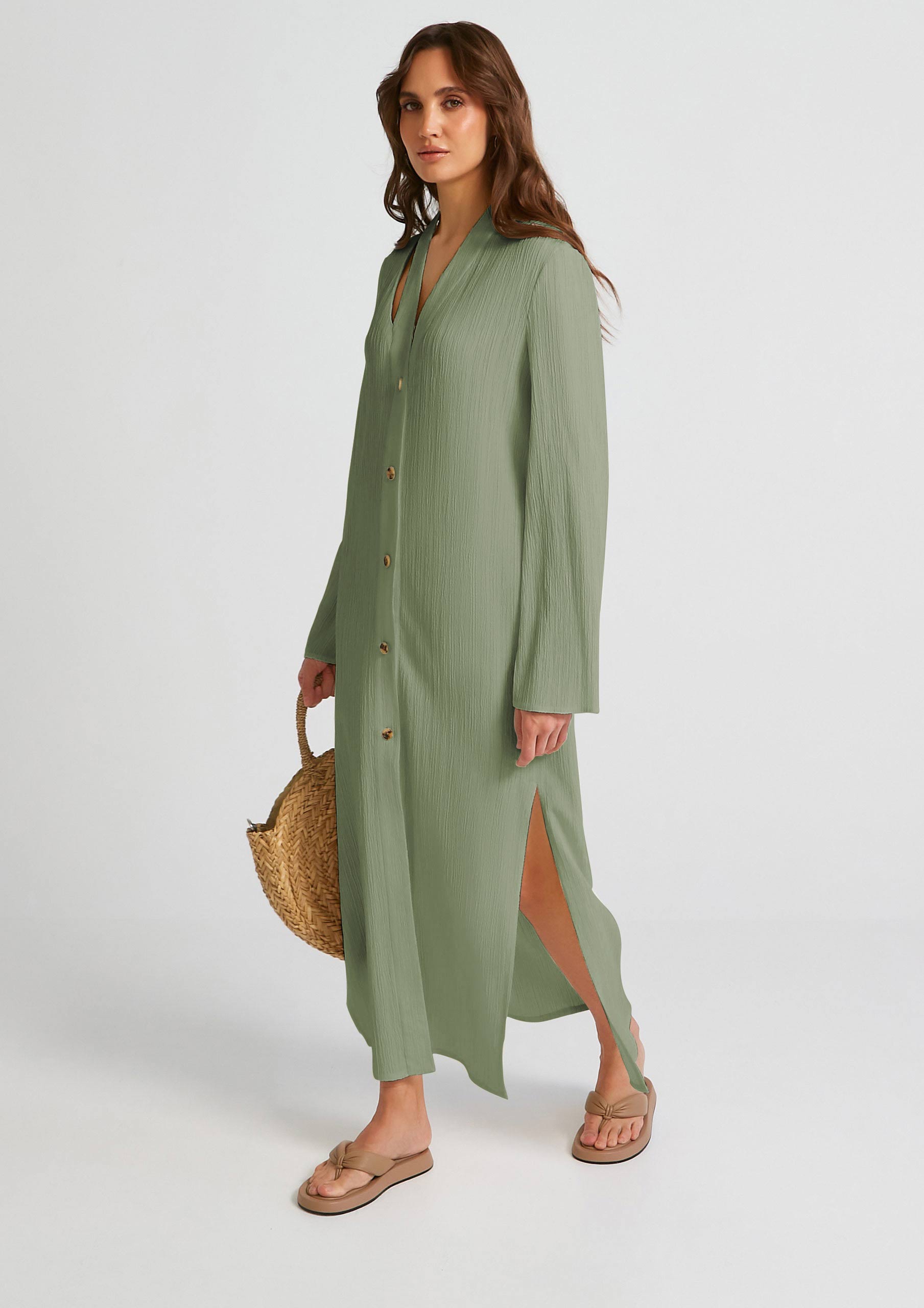Women's Premium Crush Shirt Dress