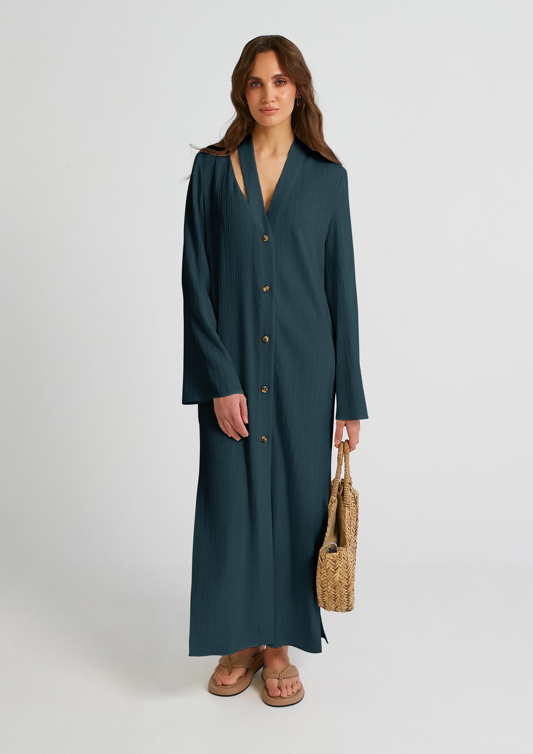 Women's Premium Crush Shirt Dress