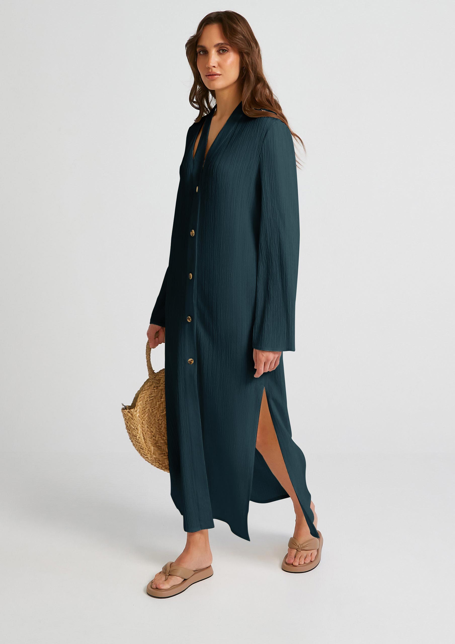 Women's Premium Crush Shirt Dress