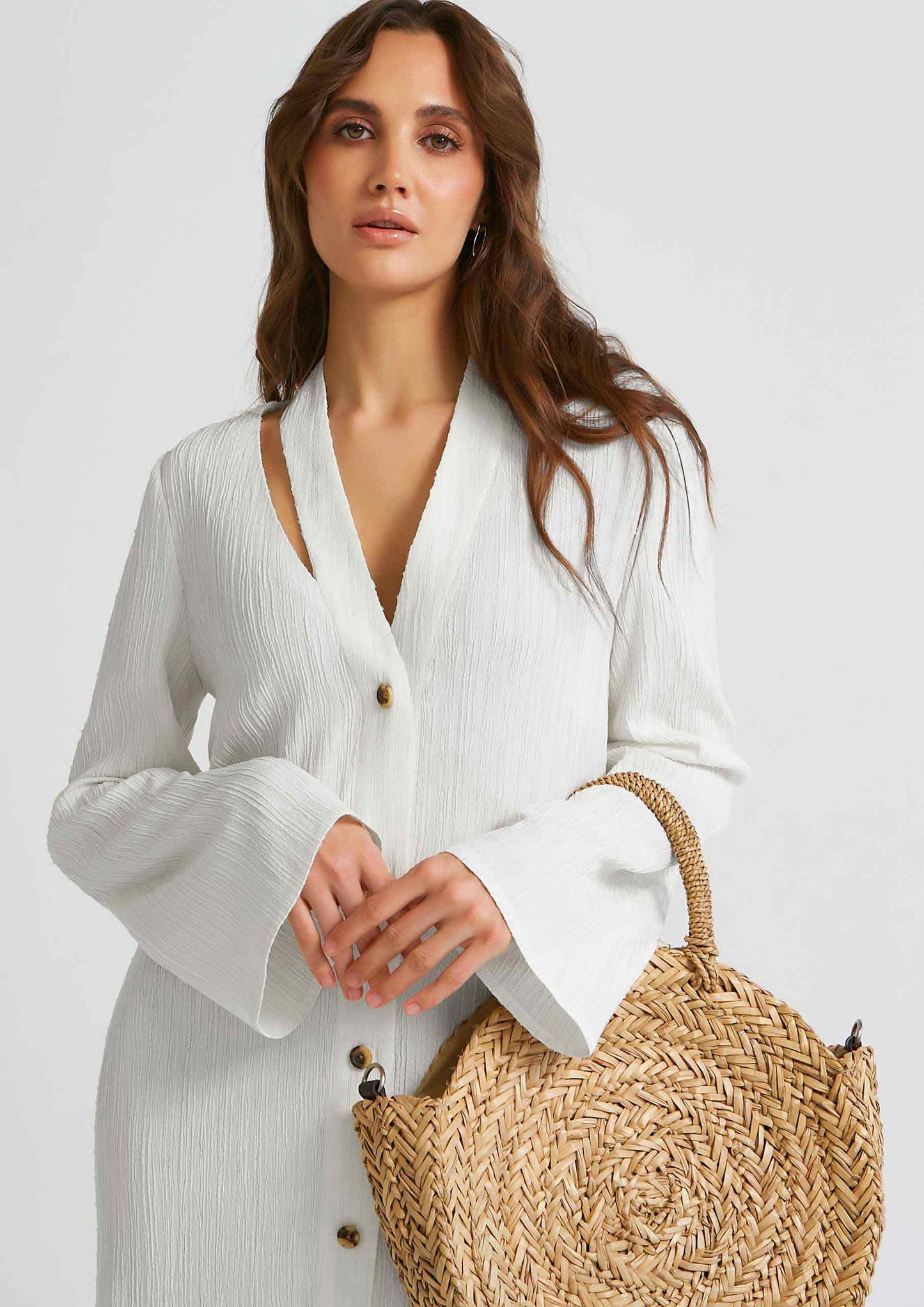 Women's Premium Crush Shirt Dress