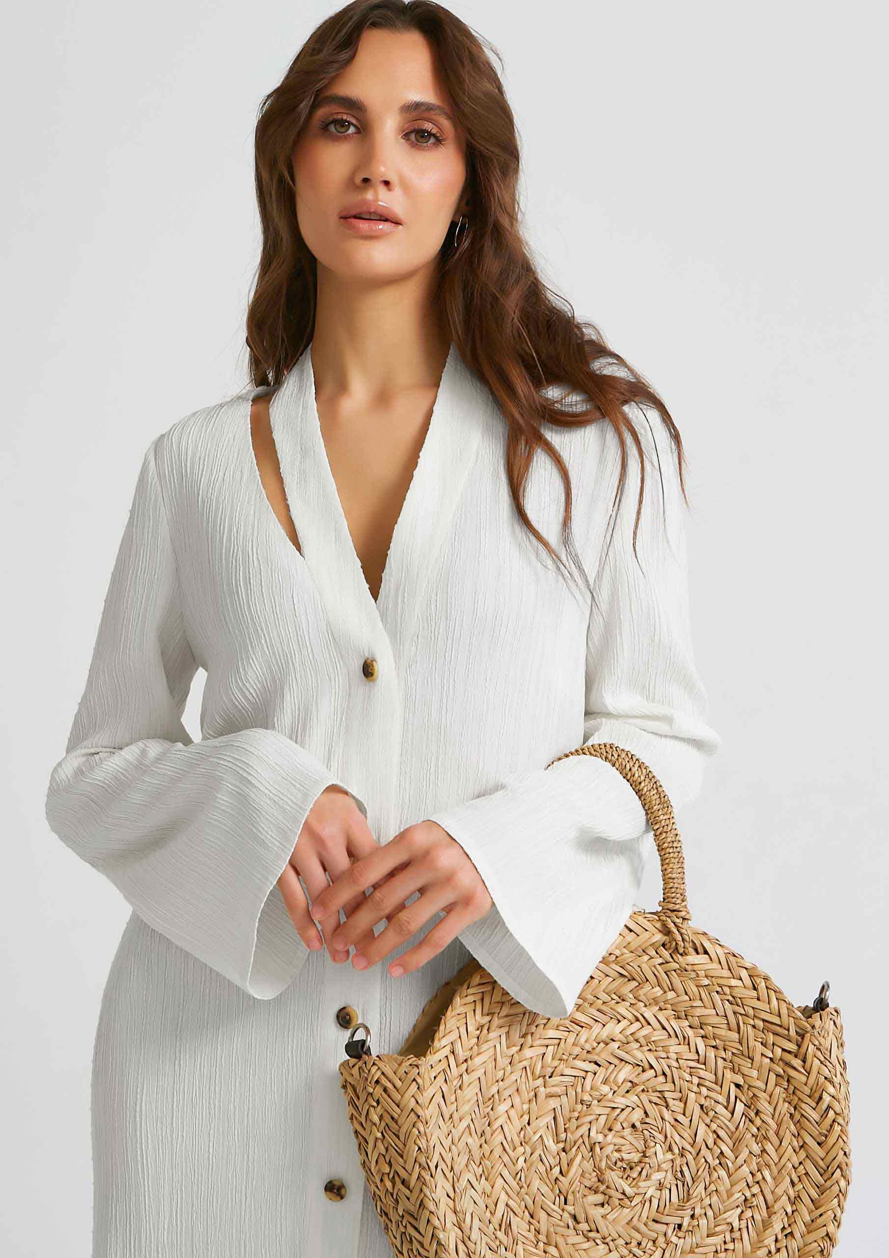 Women's Premium Crush Shirt Dress