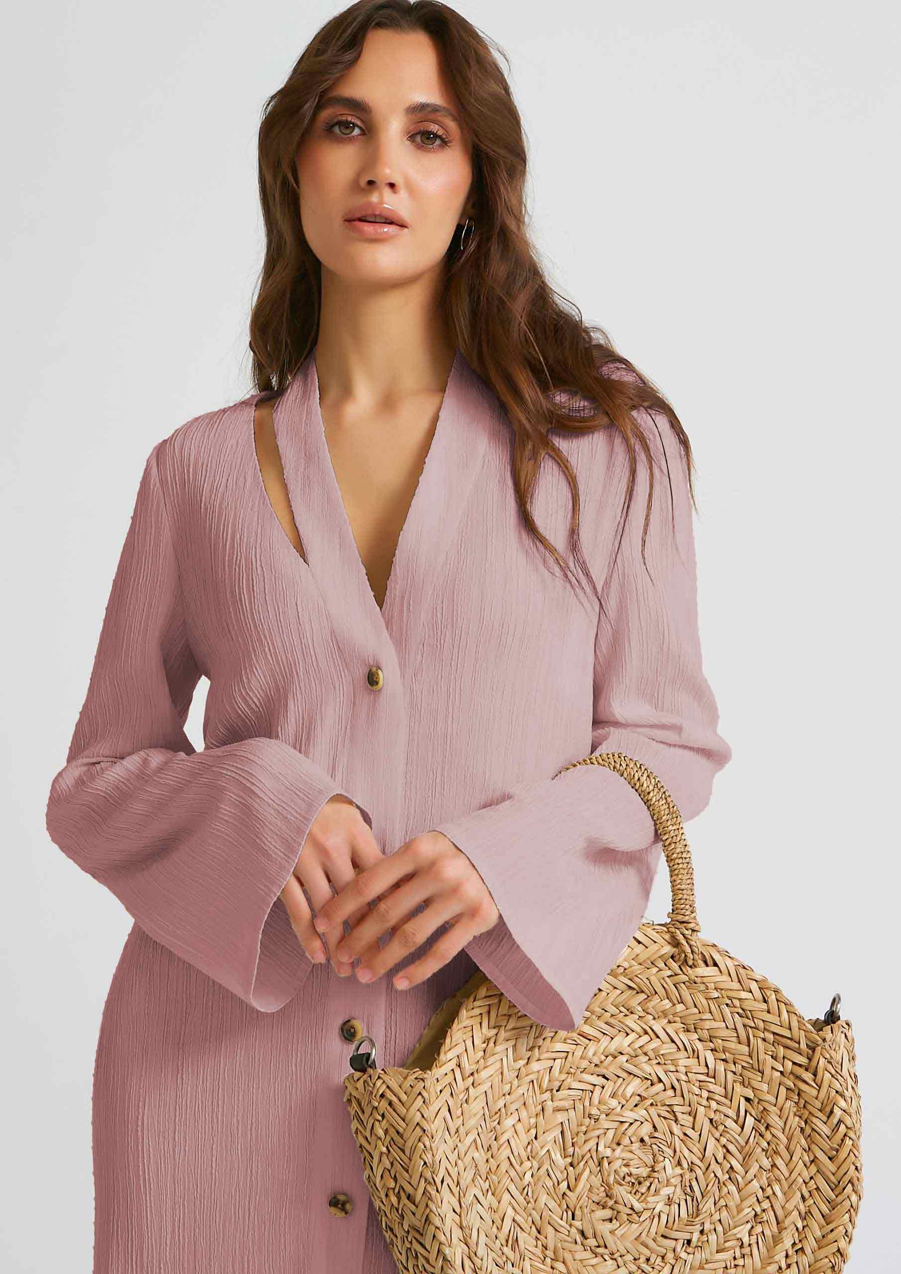 Women's Premium Crush Shirt Dress