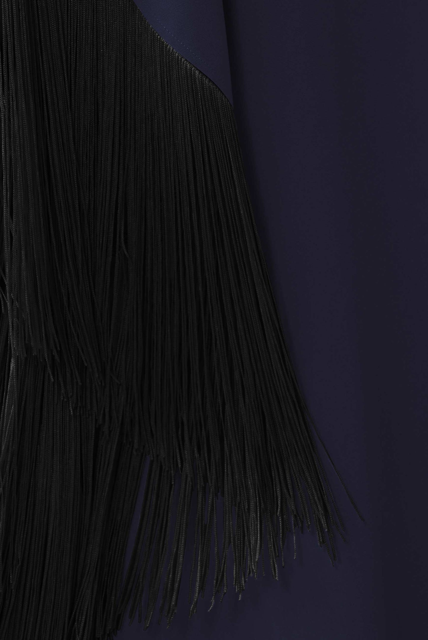 Fringe Kaftan Dress - J5821_Black