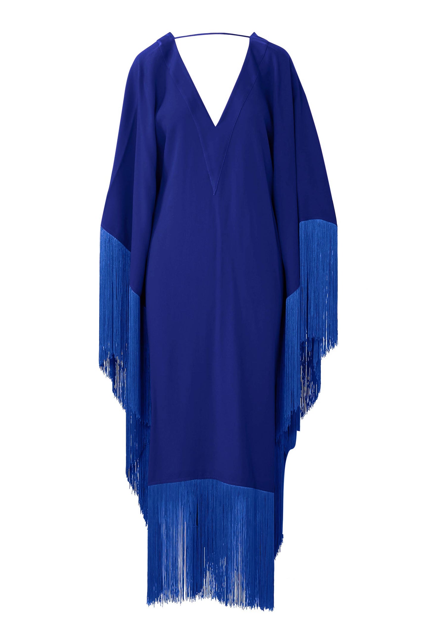 Fringe Kaftan Dress - J5821_Black