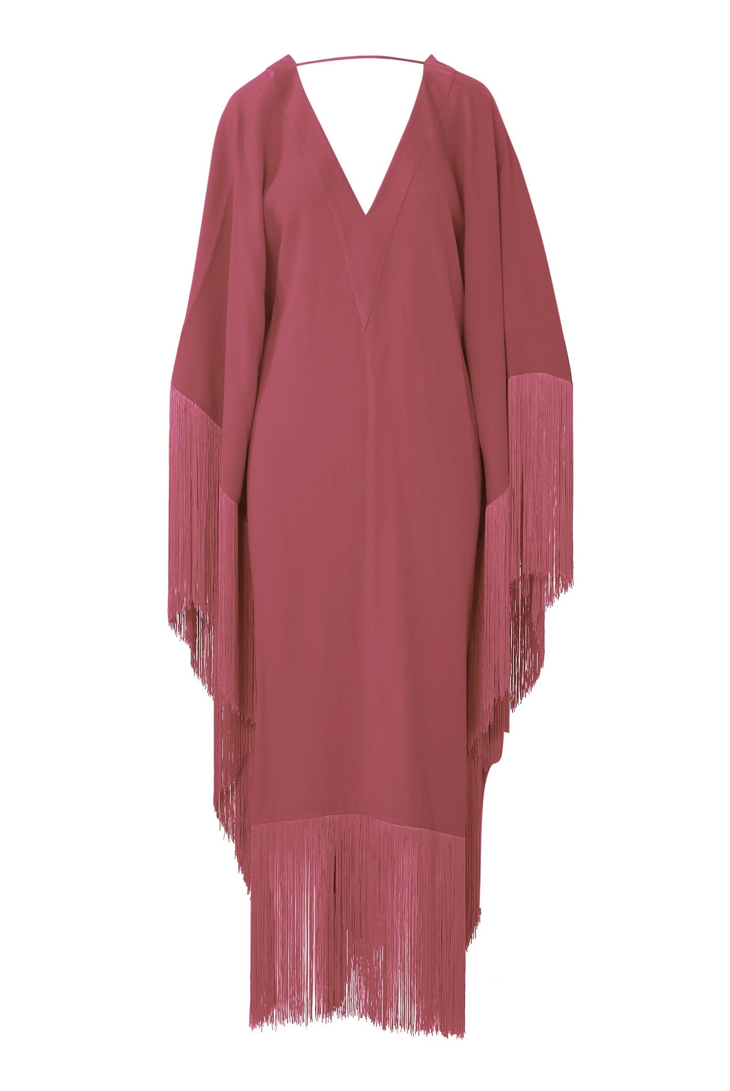 Fringe Kaftan Dress - J5821_Black