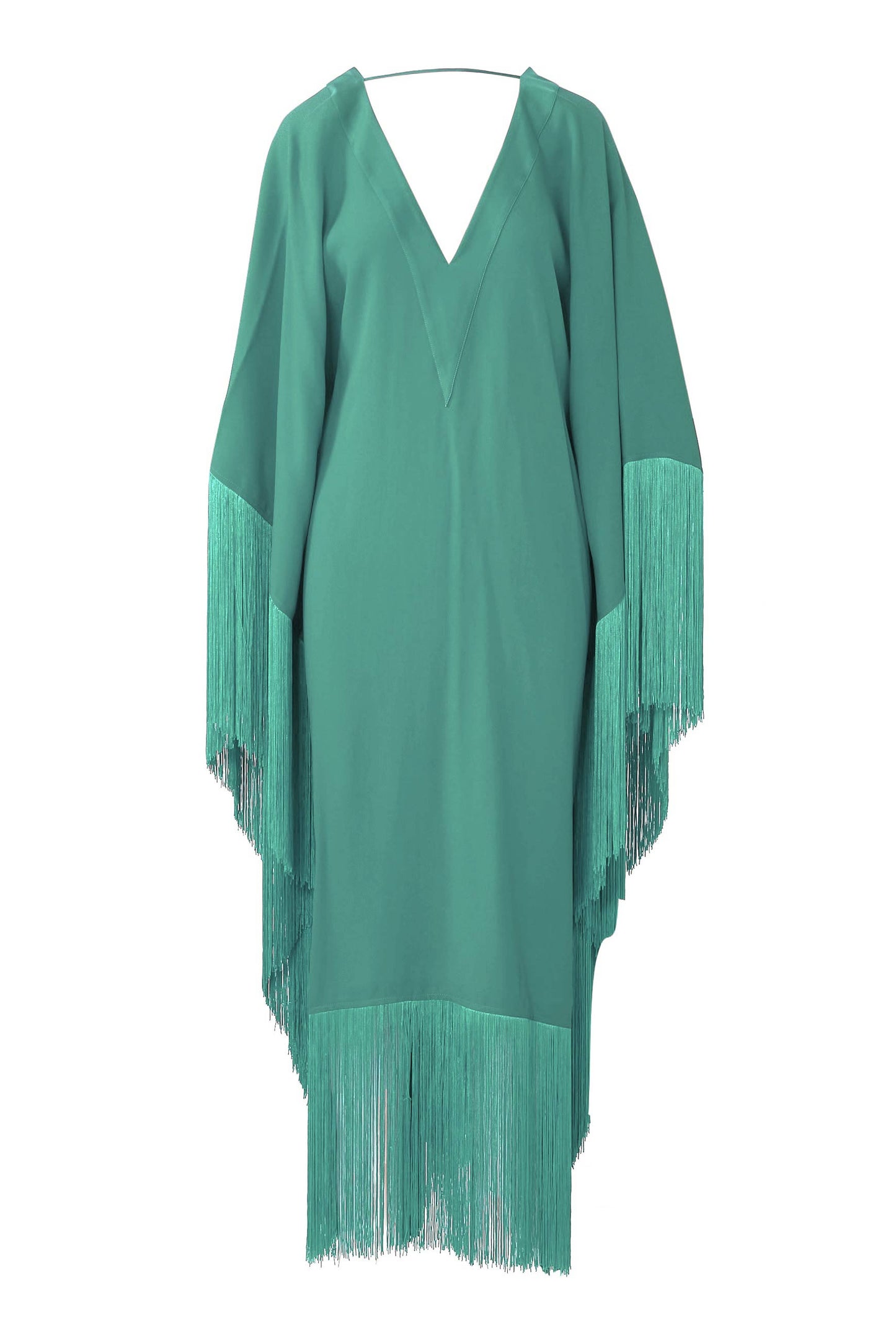 Fringe Kaftan Dress - J5821_Black