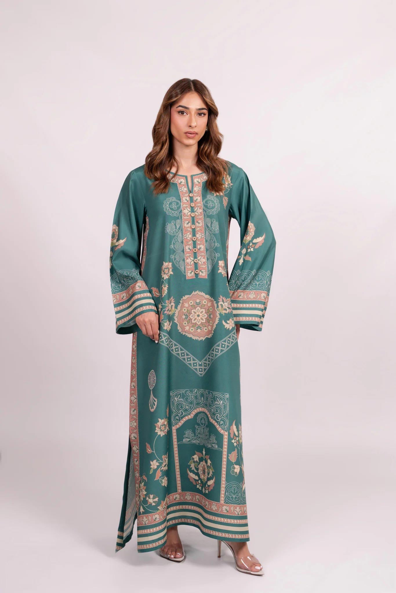 Kaftan Dress - J6093_Green