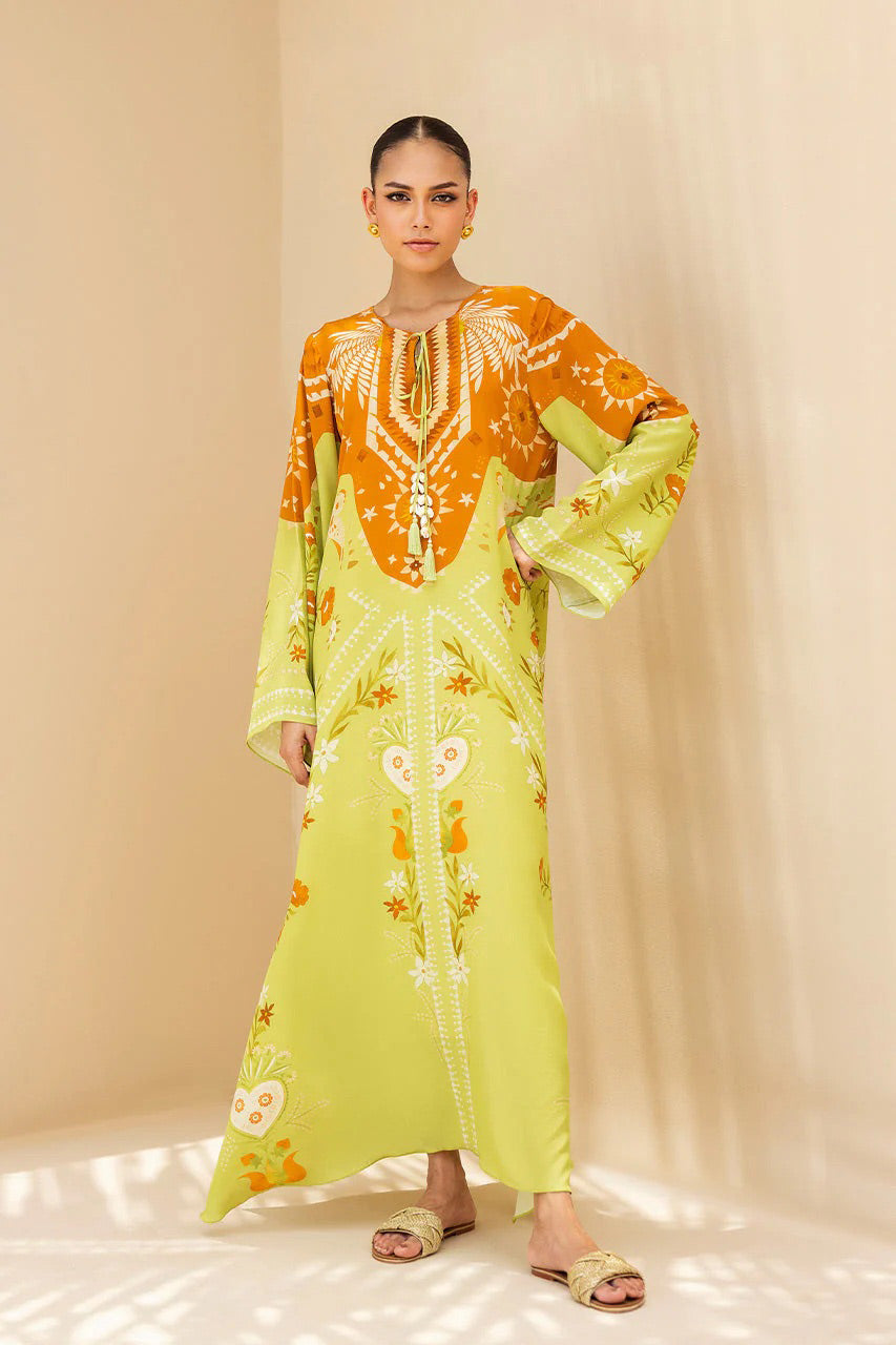 Kaftan Dress - J6092_Yellow
