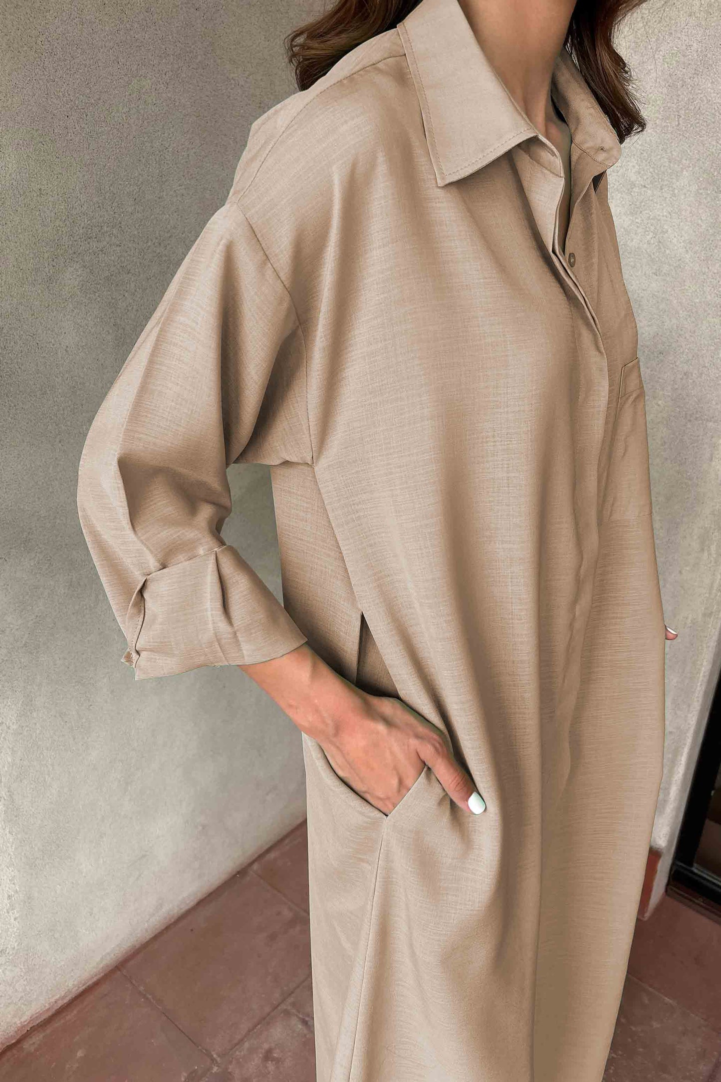 Co-ord Set - J7089_Brown