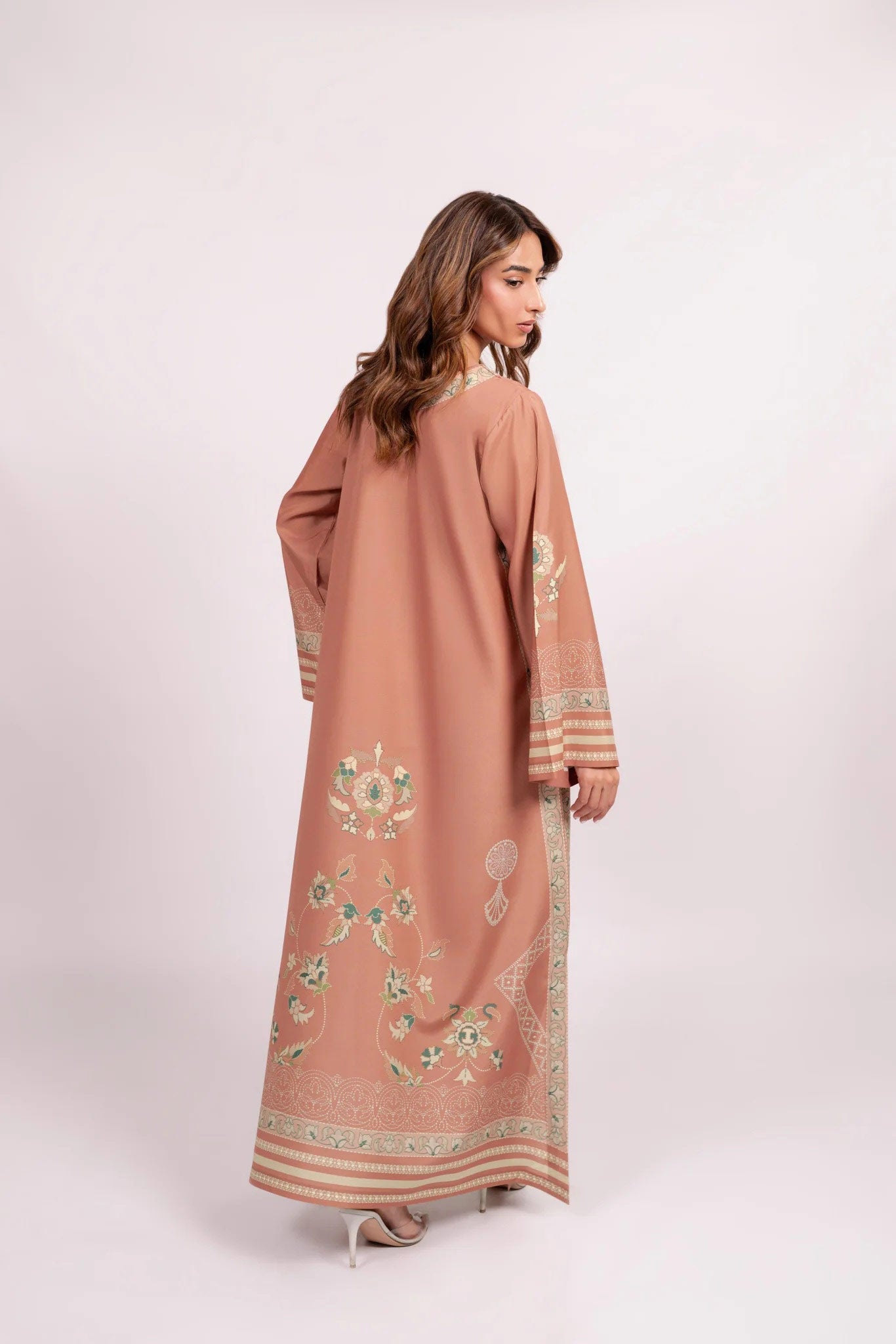 Kaftan Dress - J6093_Orange