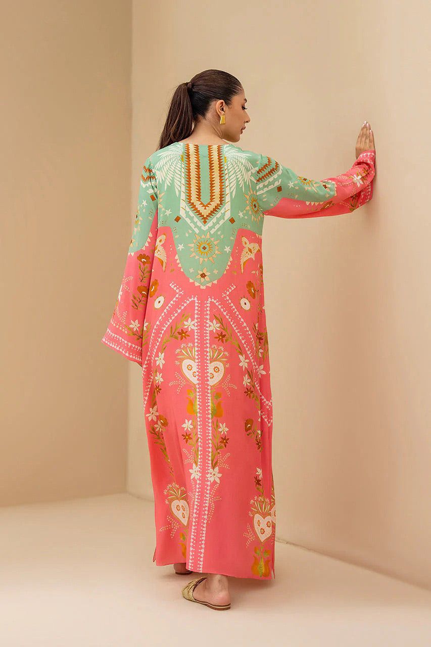 Kaftan Dress - J6092_Pink