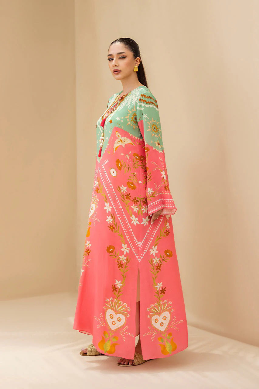 Kaftan Dress - J6092_Pink