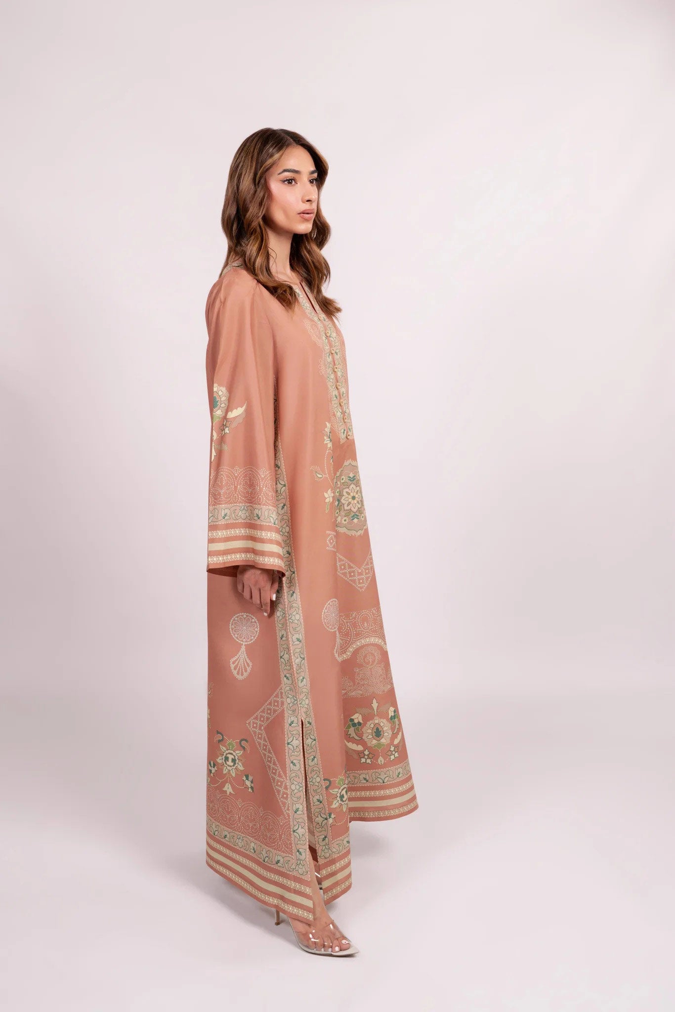 Kaftan Dress - J6093_Orange