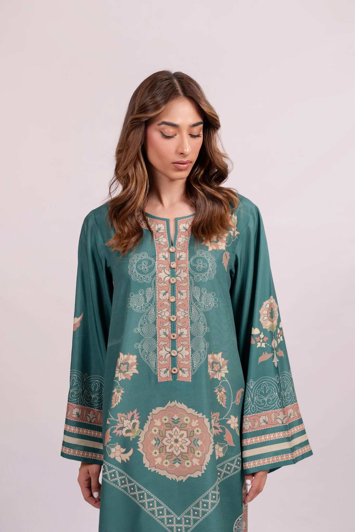 Kaftan Dress - J6093_Green