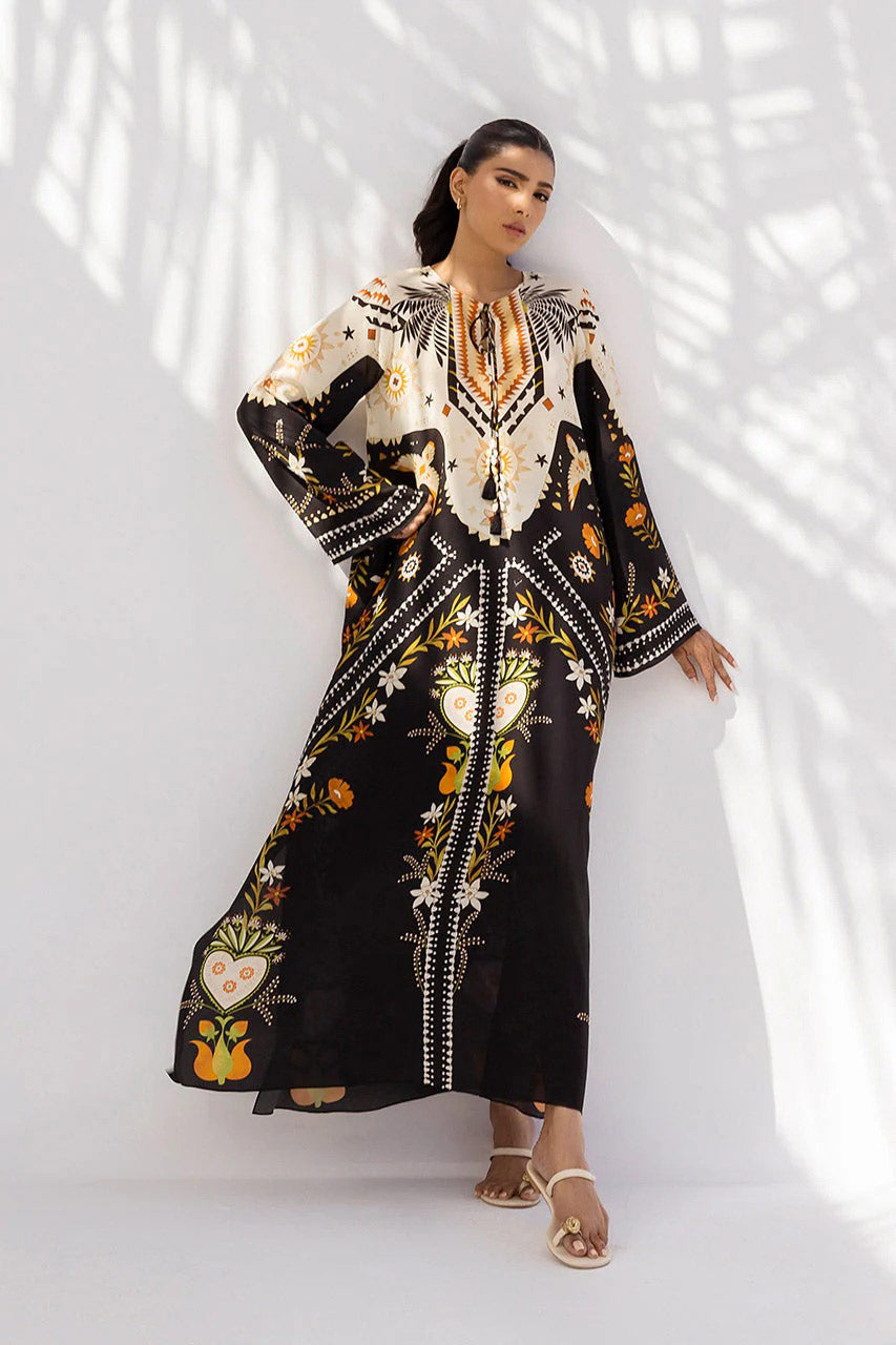 Kaftan Dress - J6092_Black