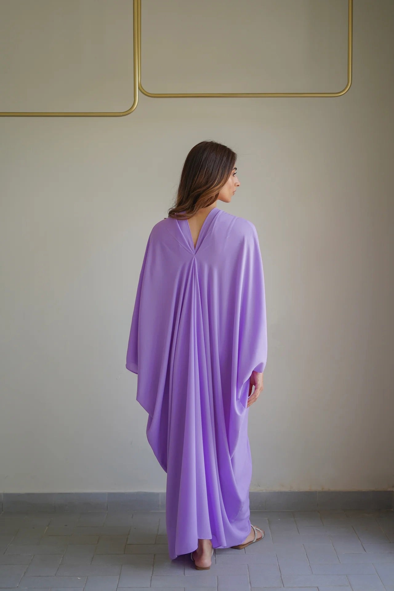 Kaftan Dress - J7081_Lavender