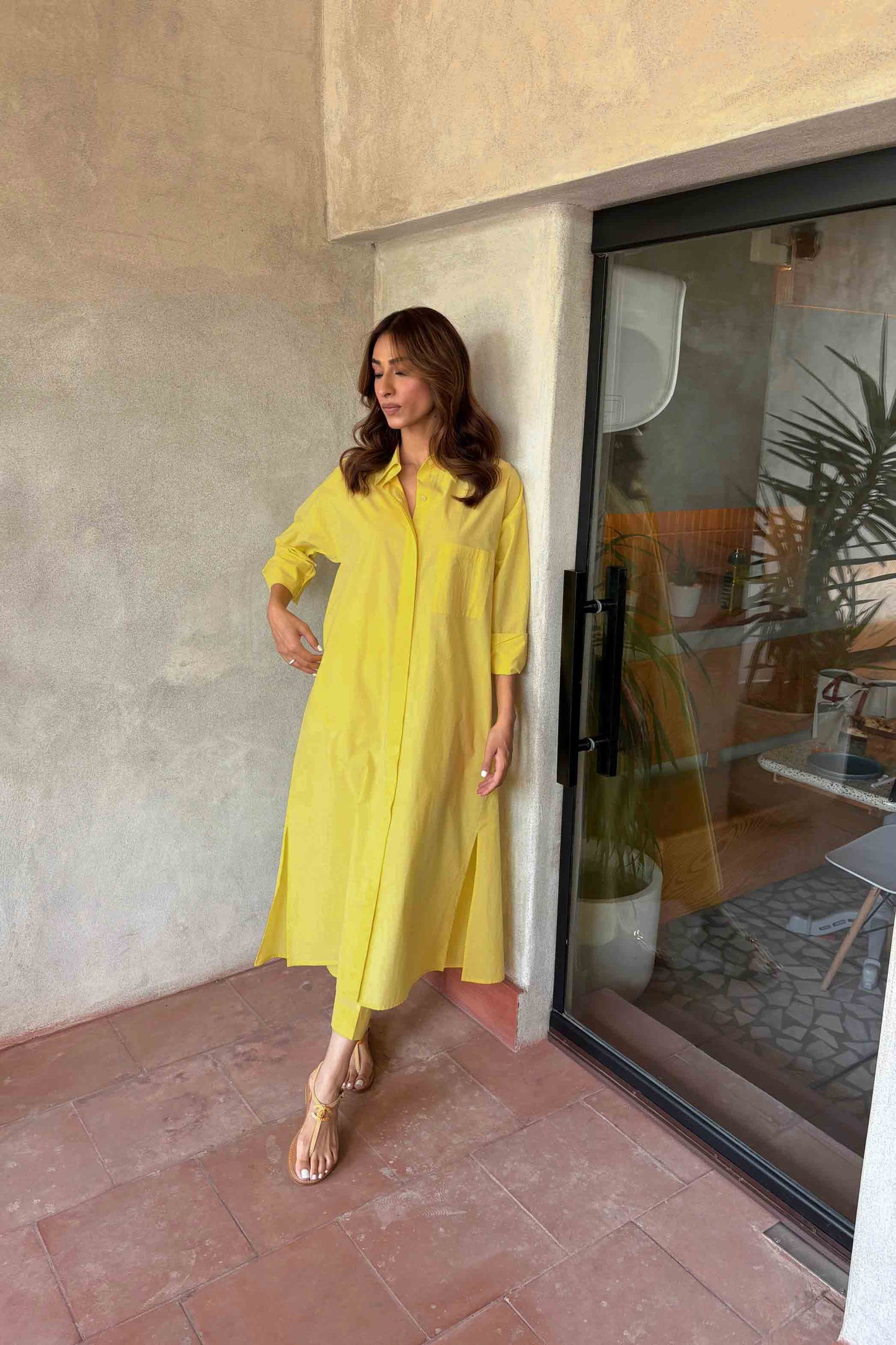 Co-ord Set - J7089_Yellow