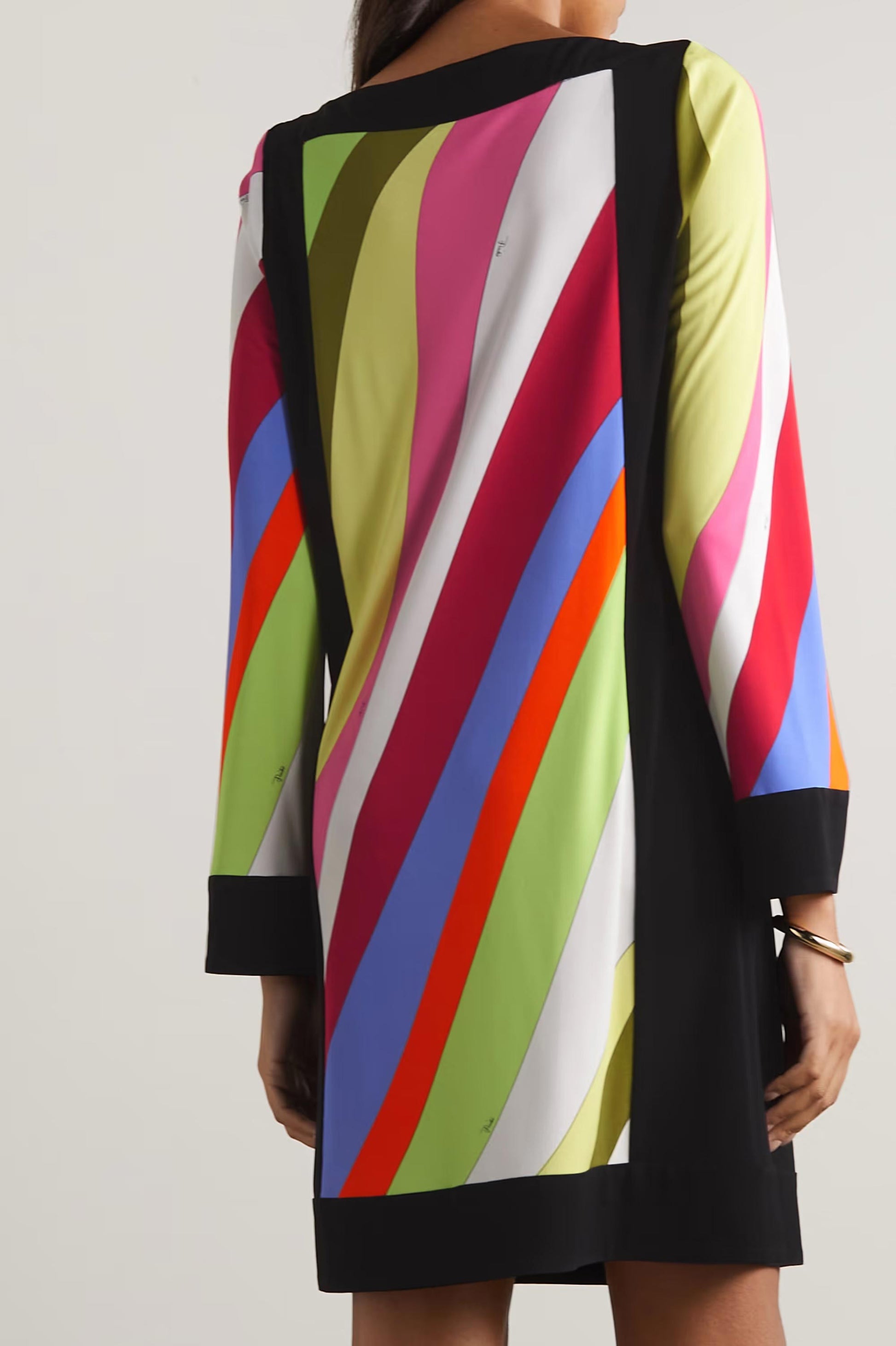 Womens Top In Abstract Design With Colorful Hues