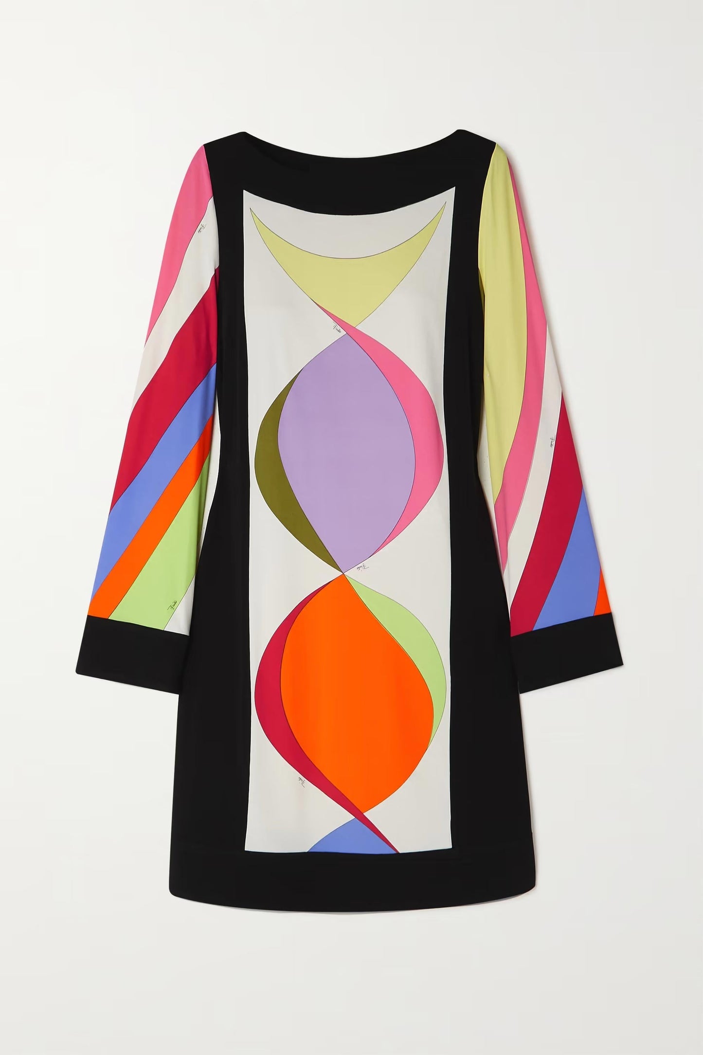 Womens Top In Abstract Design With Colorful Hues